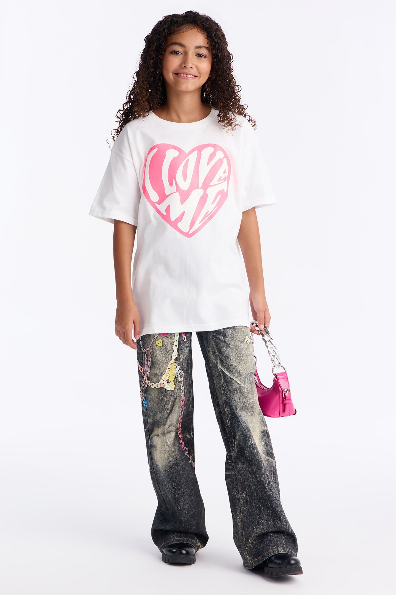 Mini I Love Myself Short Sleeve Tee - White