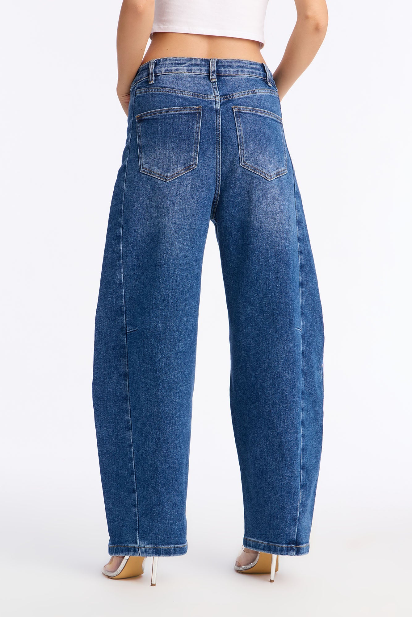 Detroit Stretch Embellished Jeans - Dark Wash