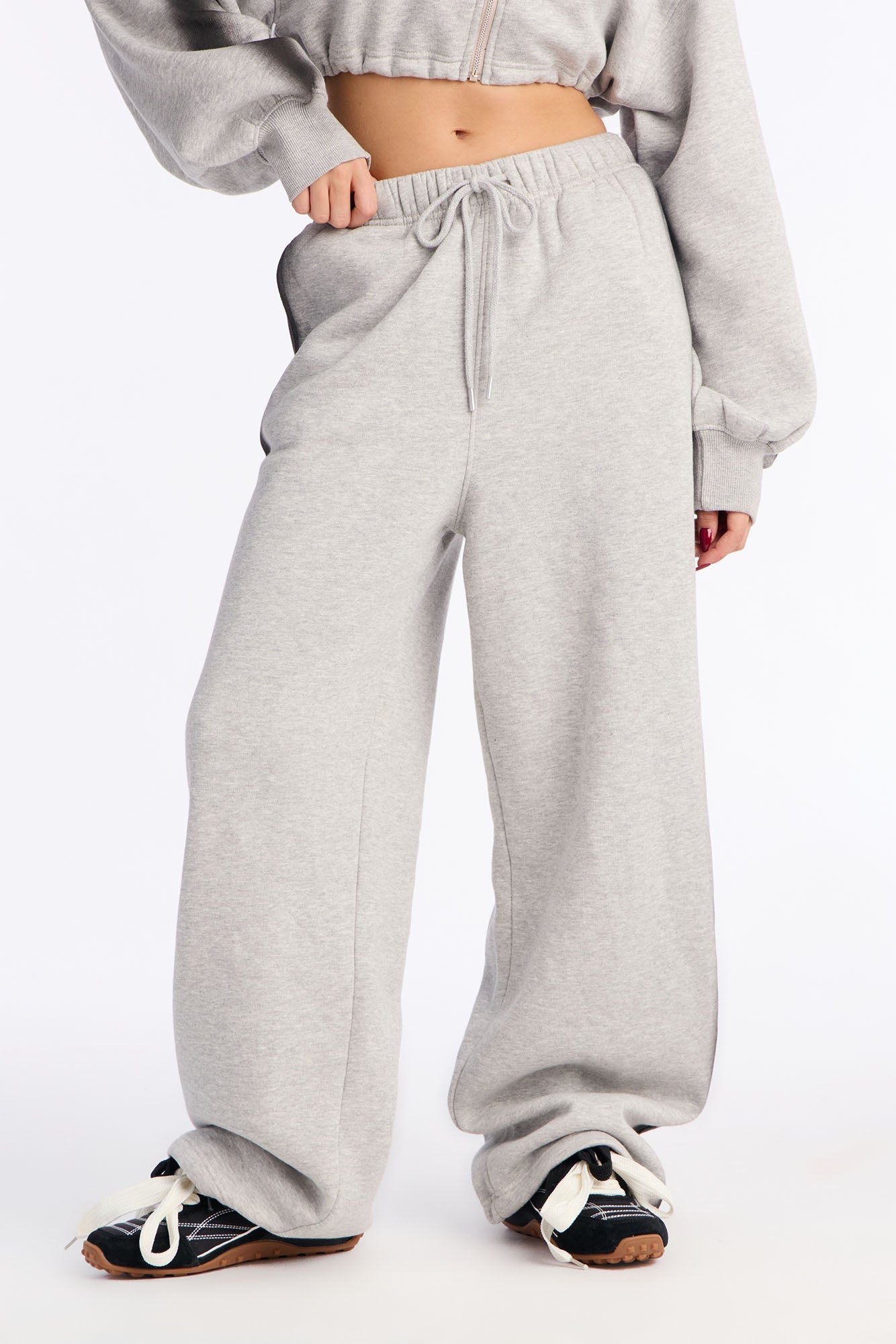 Love Lockdown Fleece Lounge Pant - Heather Grey