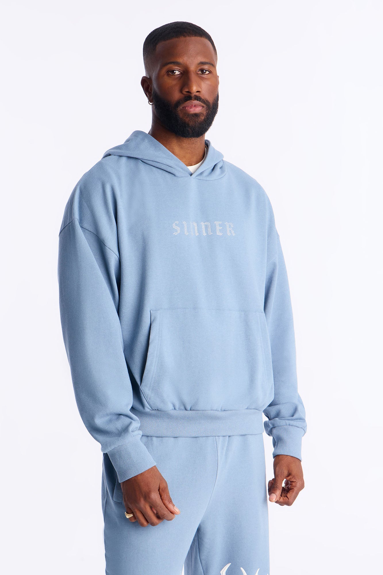 I Am A Sinner Hoodie - Blue