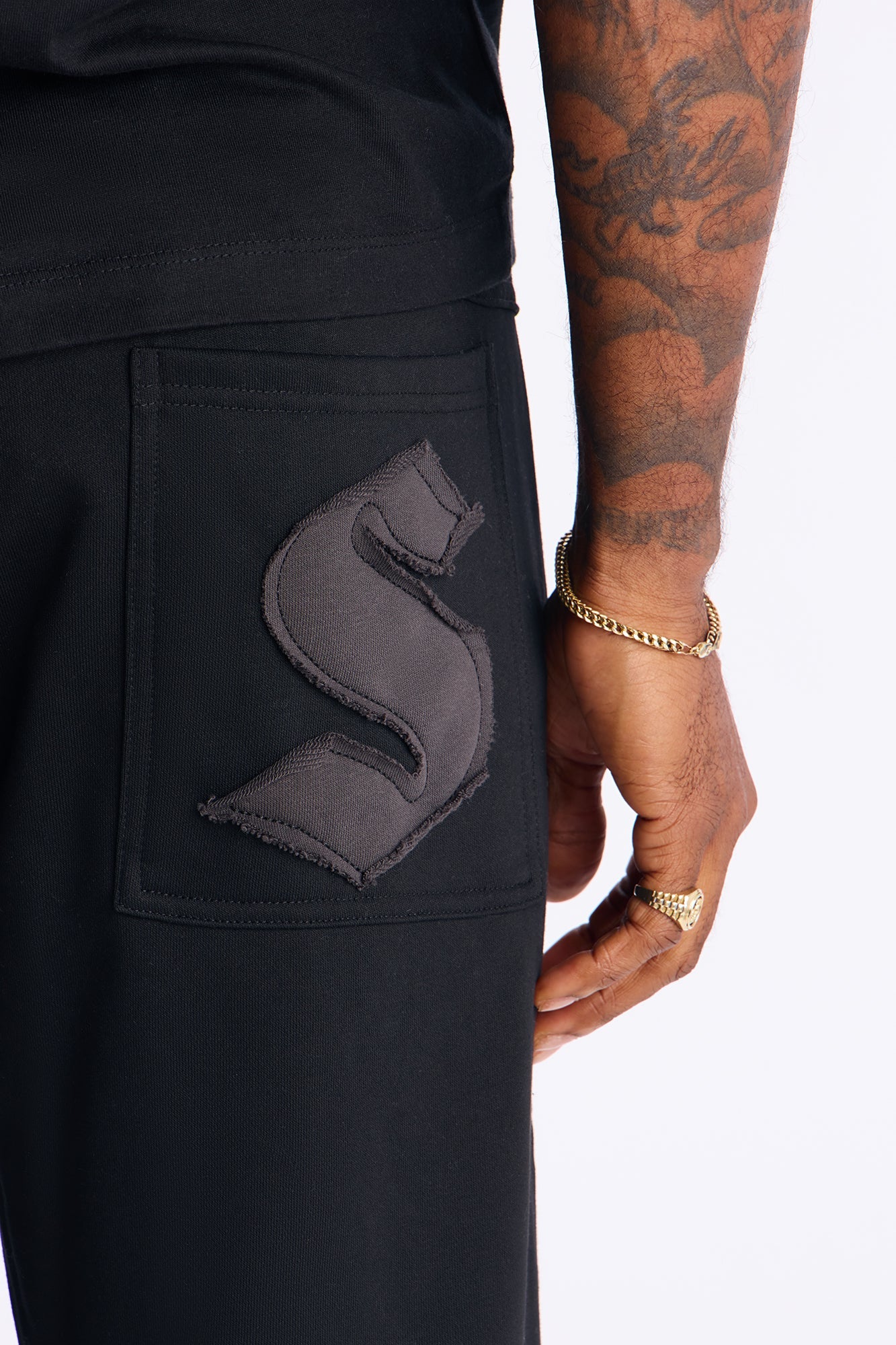Saint Straight Sweatpants - Black
