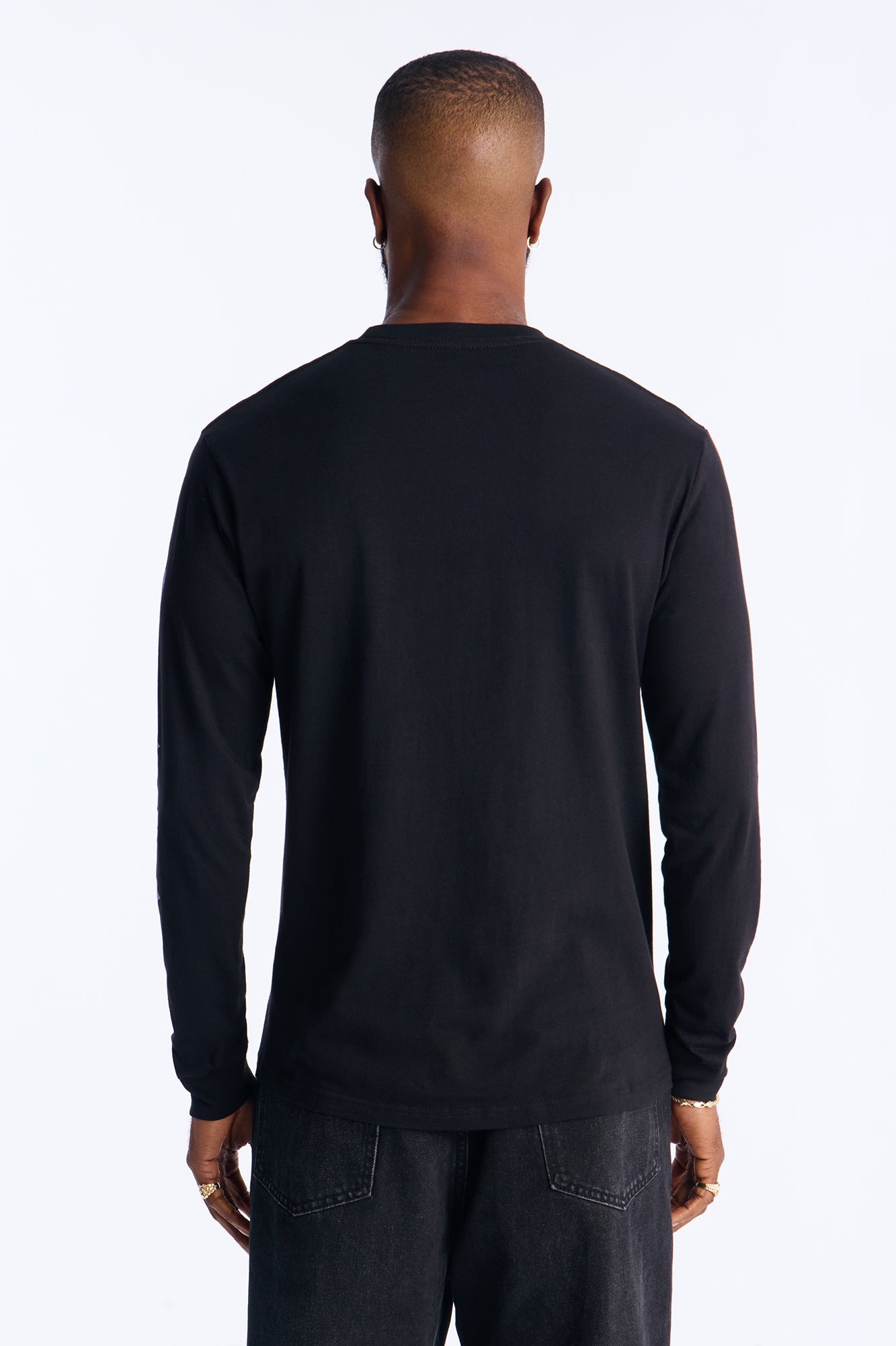 Saint Crosses Long Sleeve Tee - Black