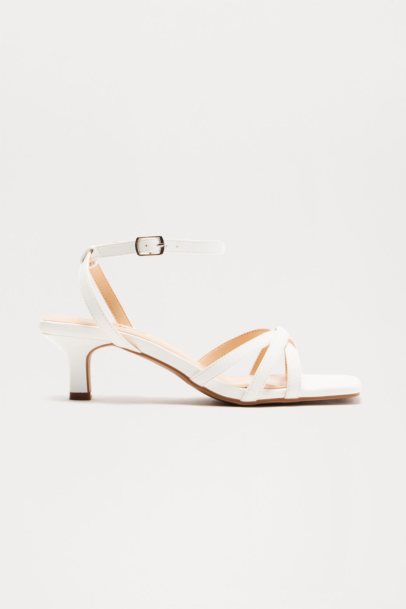 Monet Kitten Heels - White