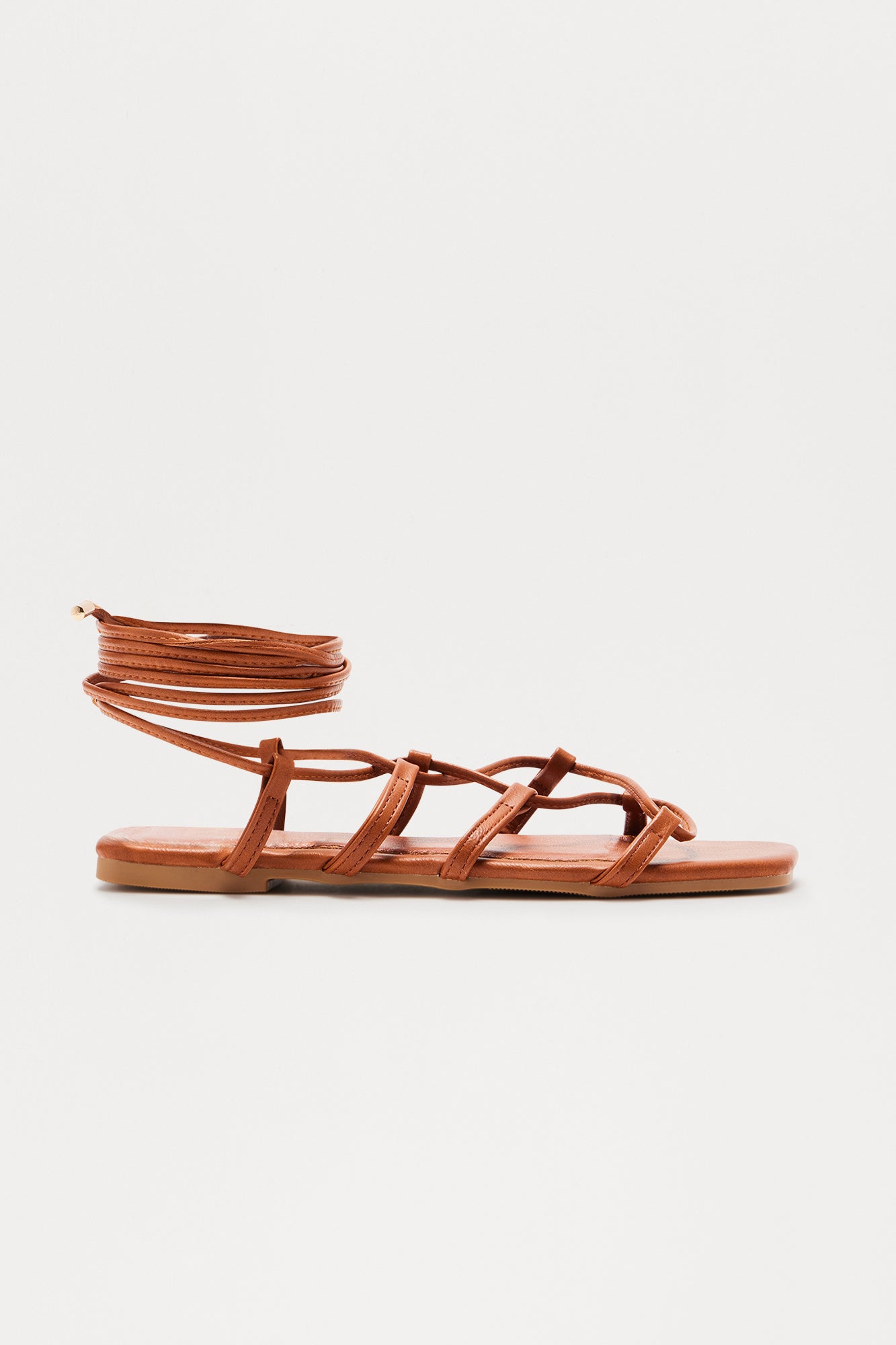 Lyle Wrap Up Sandals - Tan