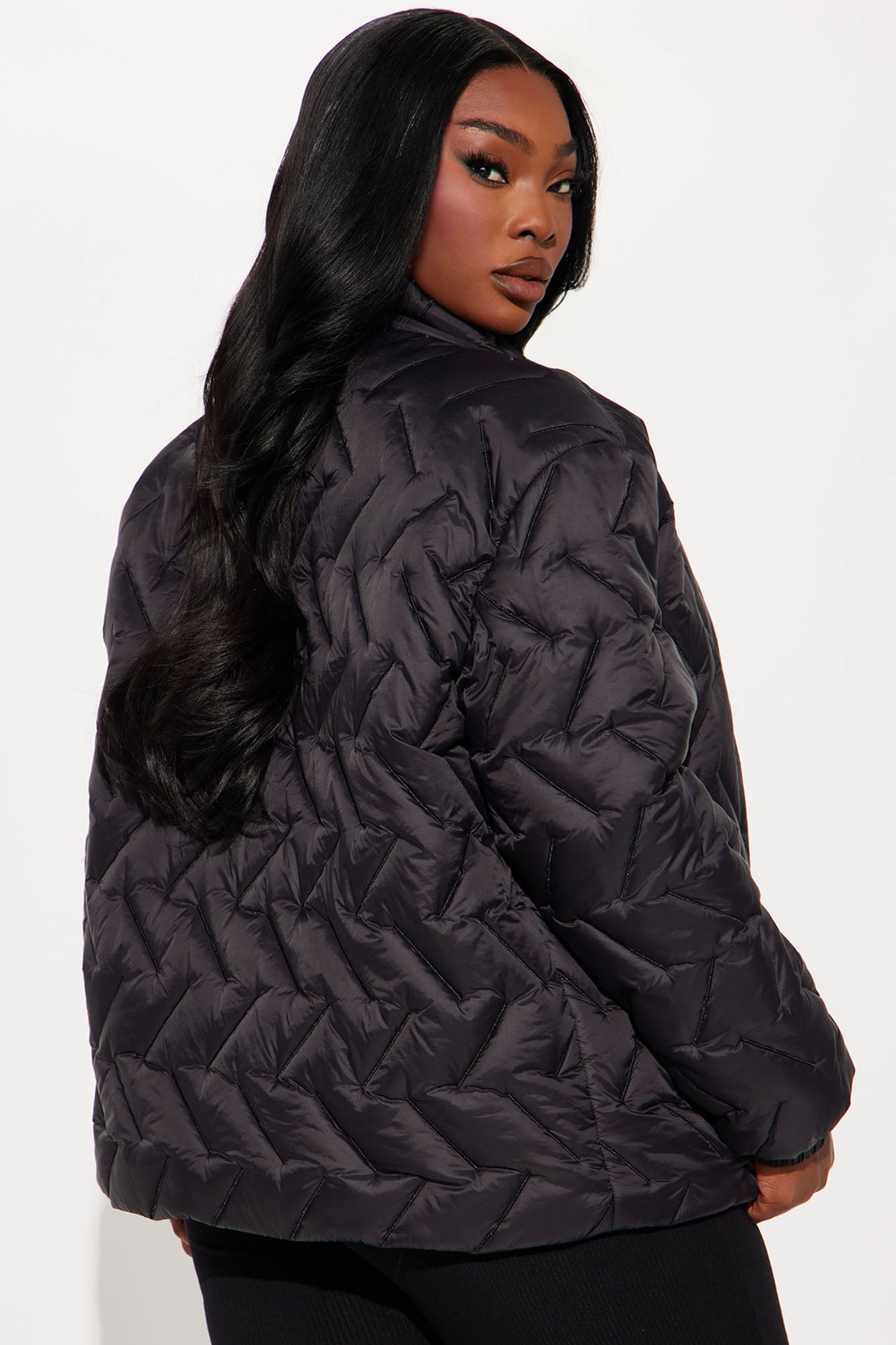 Ski Club Puffer Jacket - Black