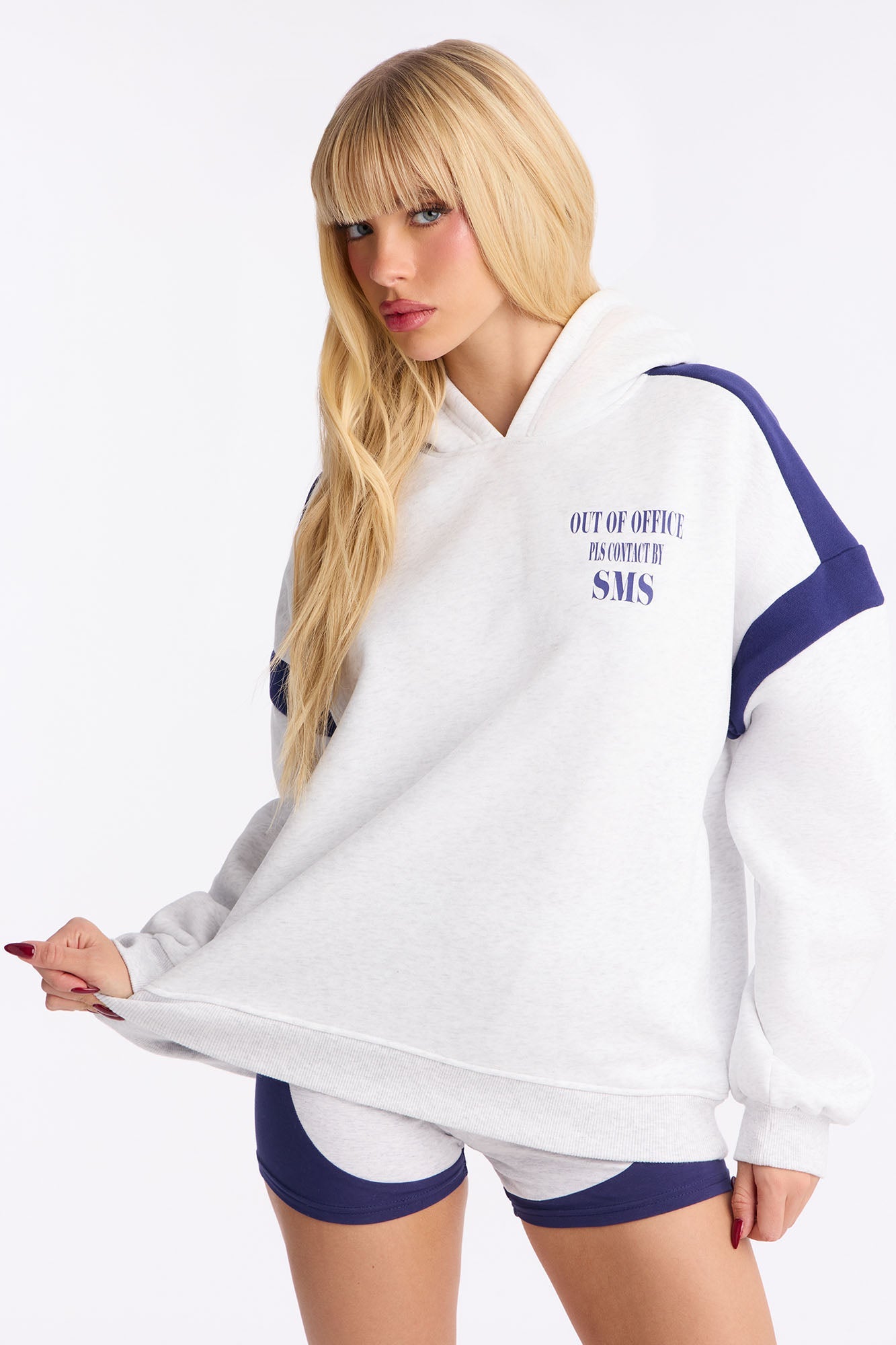 Out Of Service Fleece Short Set - Heather Grey