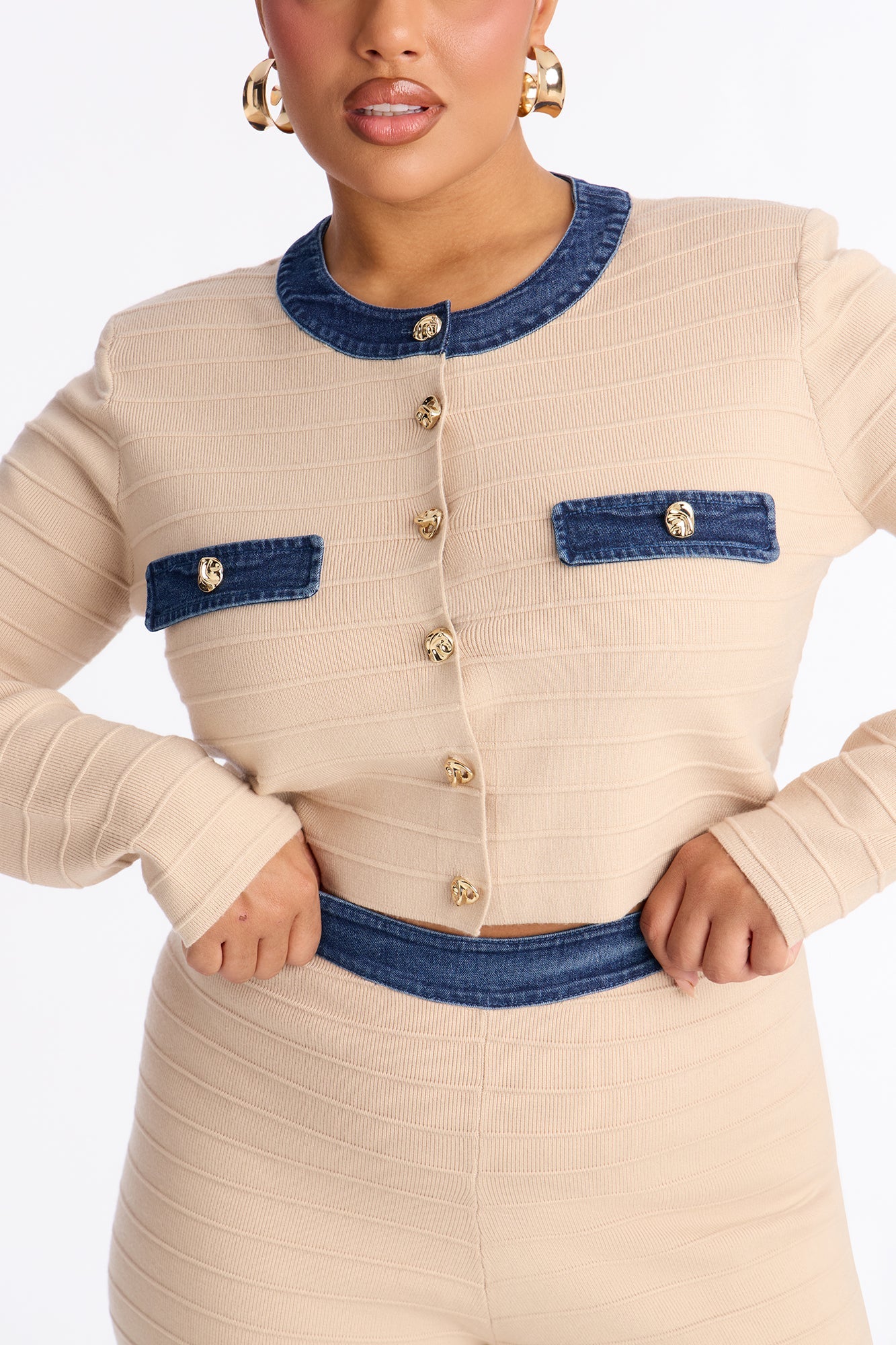 Minimal Vibe Sweater Pant Set - Taupe