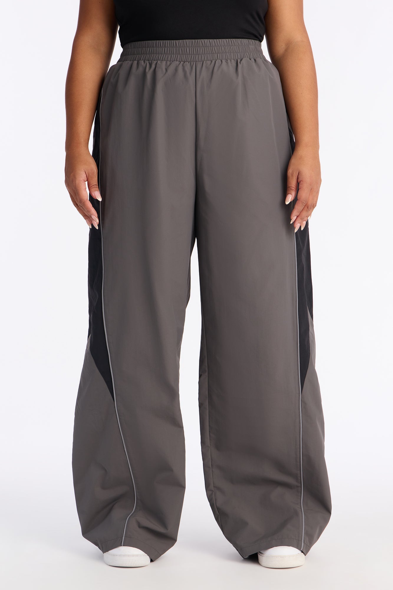 Set The Trend Windbreaker Pants 33 - Charcoal/combo