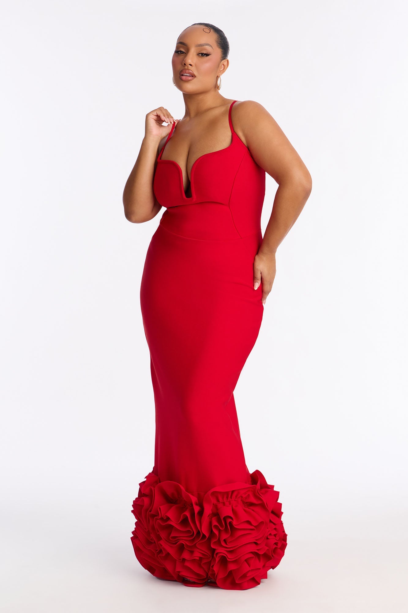 Making Me Blush Bandage Gown - Red