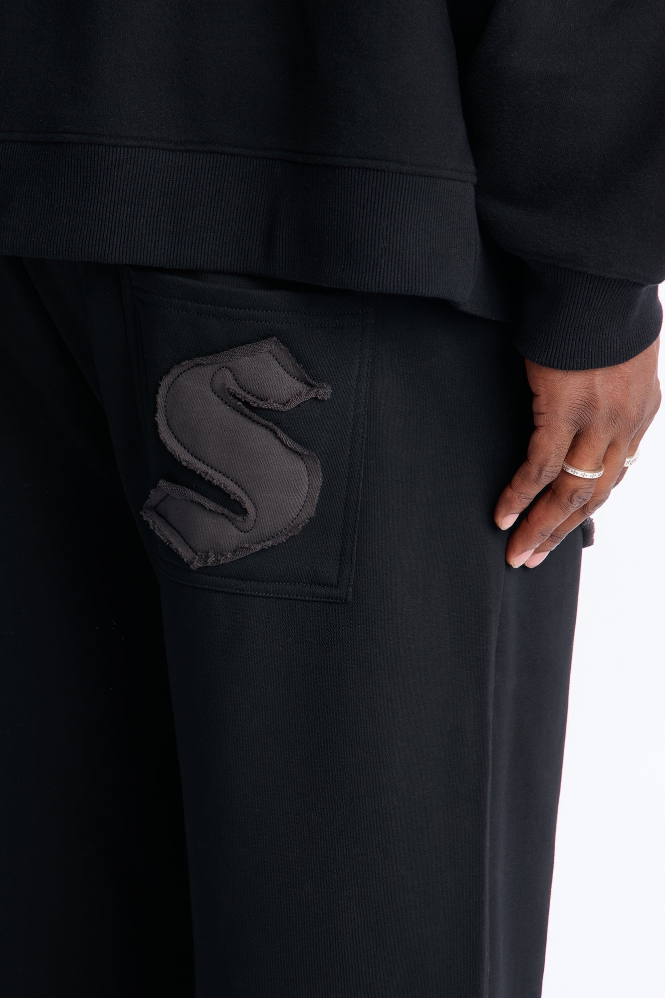 Saint Straight Sweatpants - Black