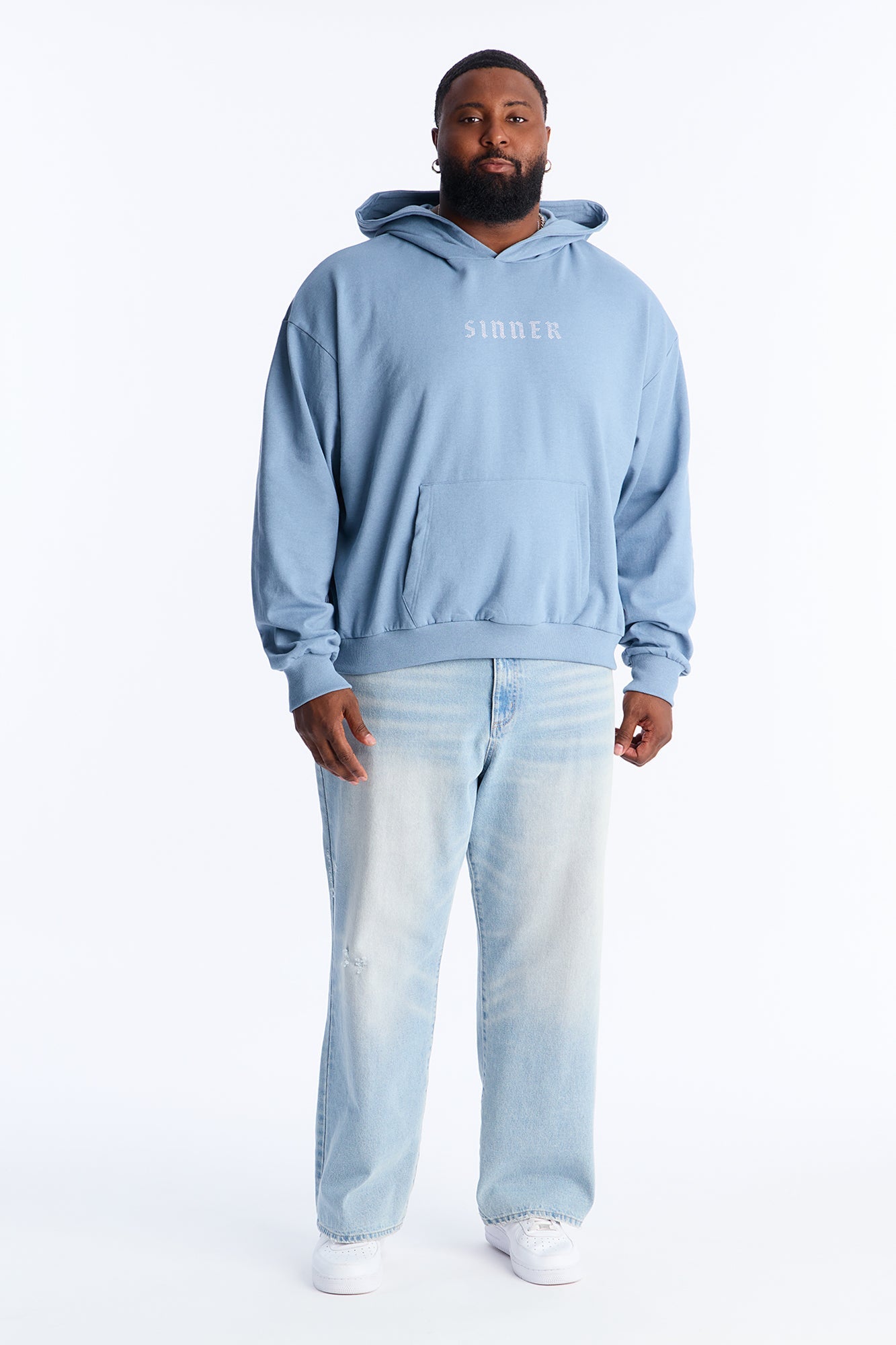 I Am A Sinner Hoodie - Blue