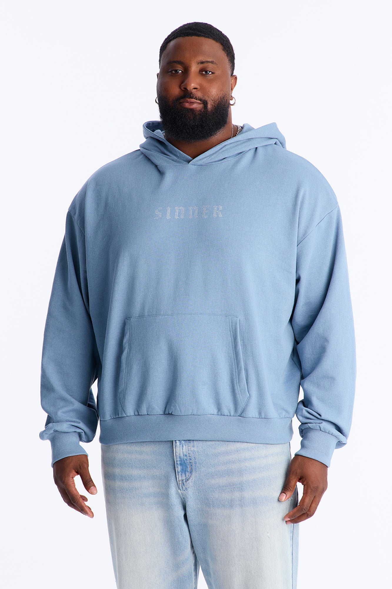 I Am A Sinner Hoodie - Blue