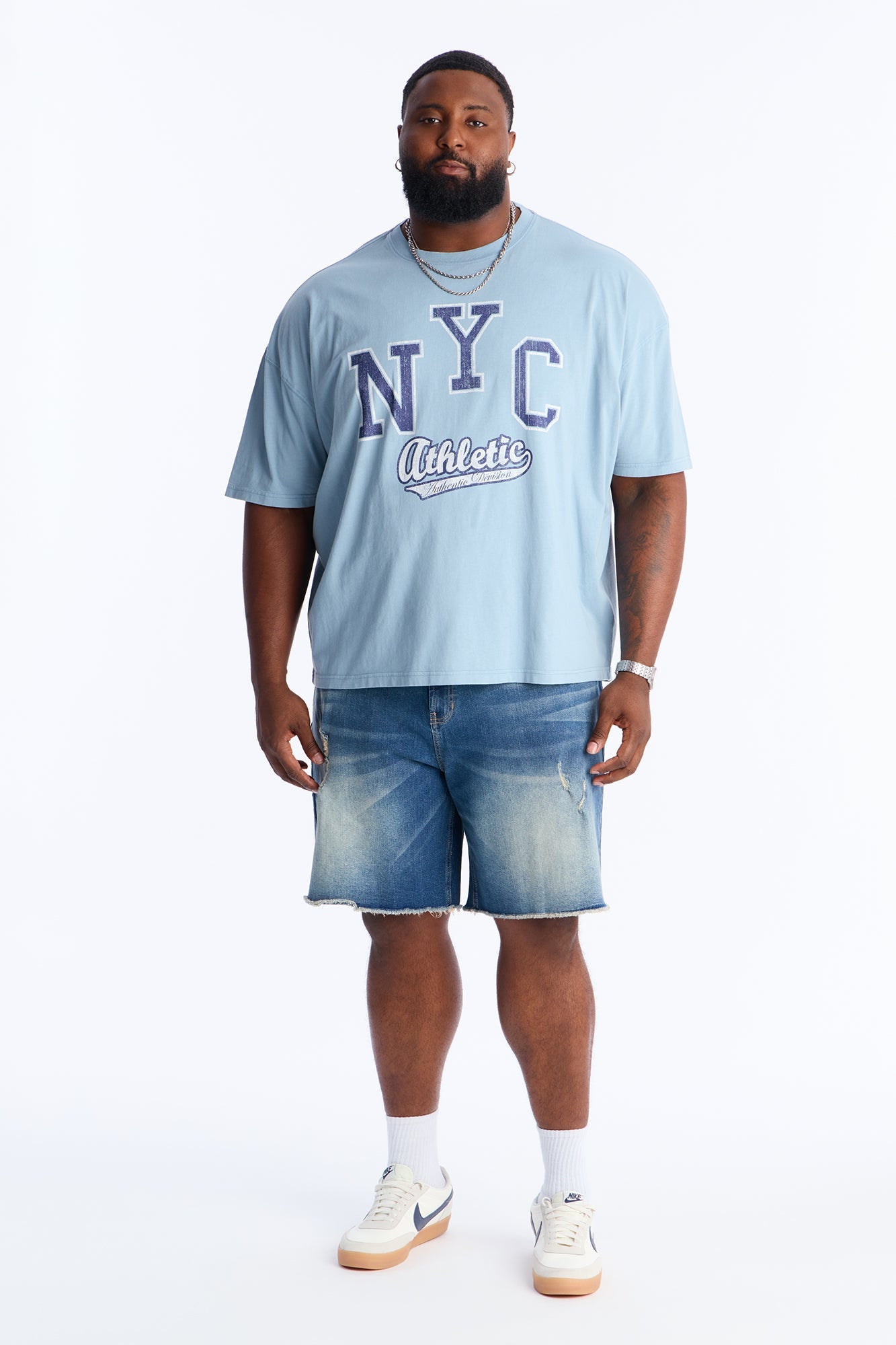 Lounge Relaxed Denim Shorts - Dark Wash