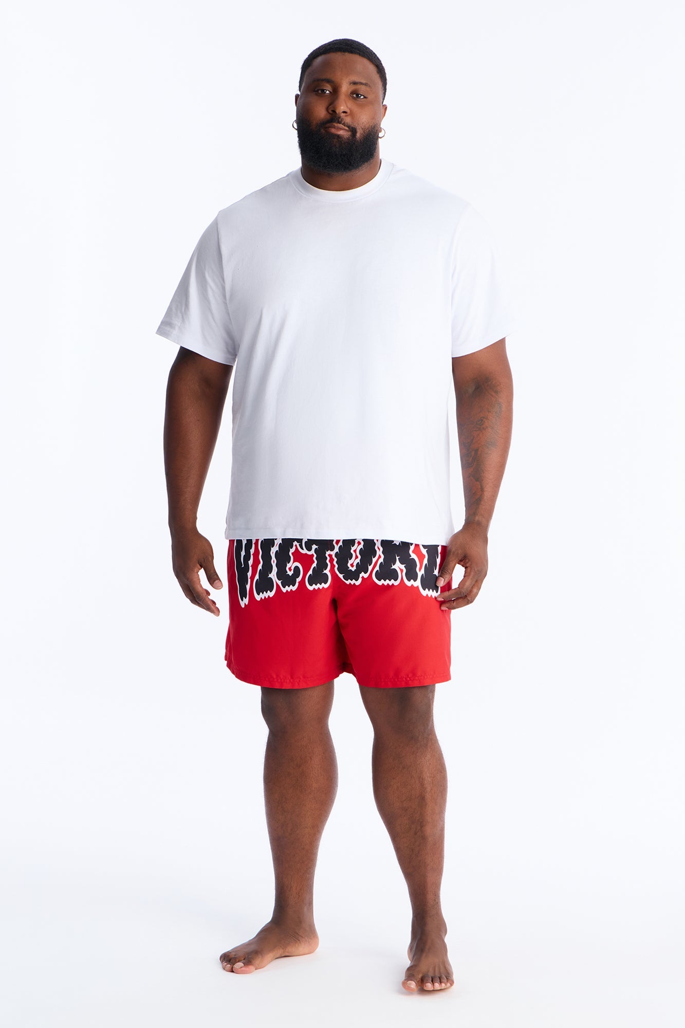 Victory Swim Trunk 7″ - Red
