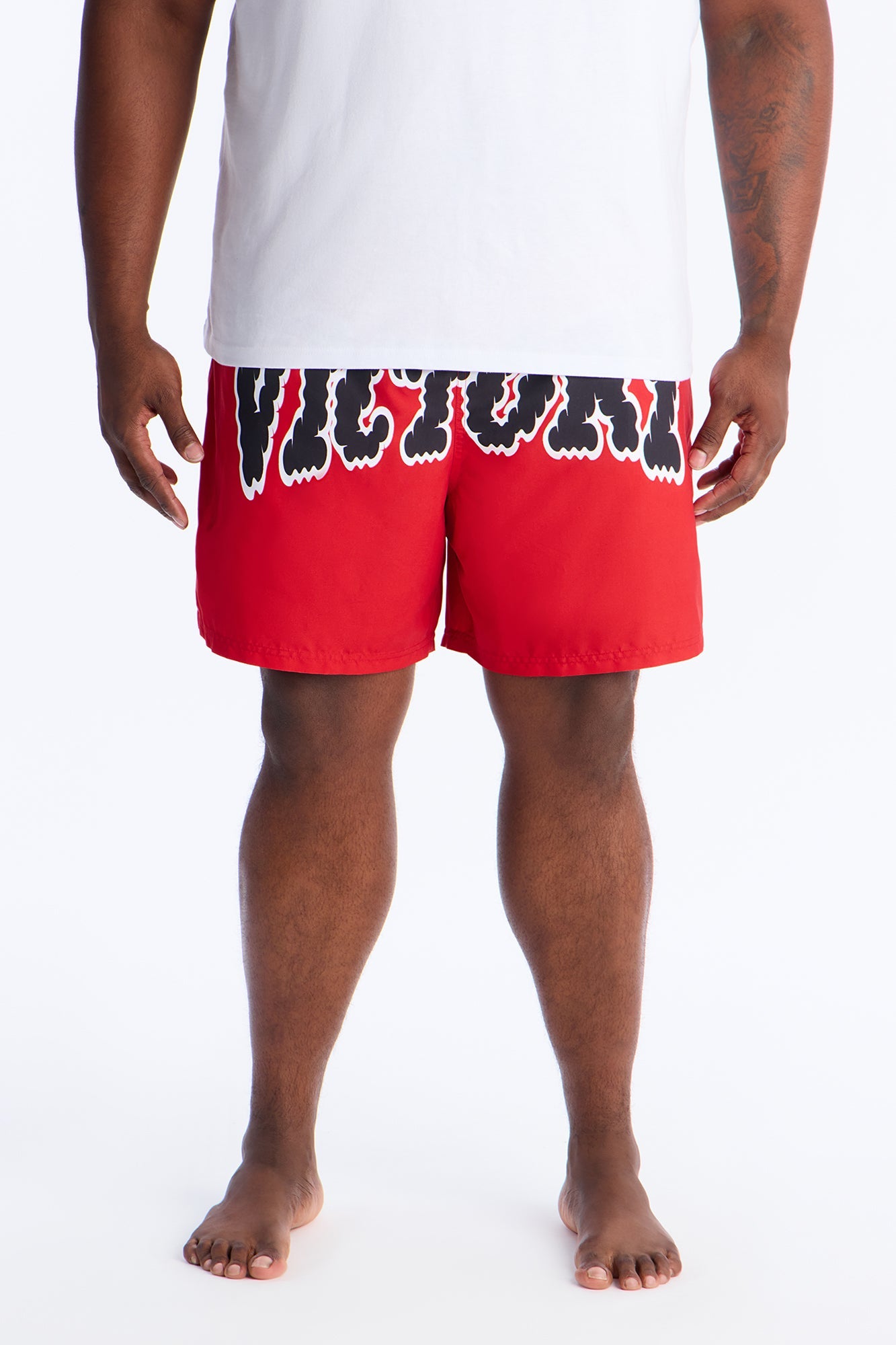 Victory Swim Trunk 7″ - Red