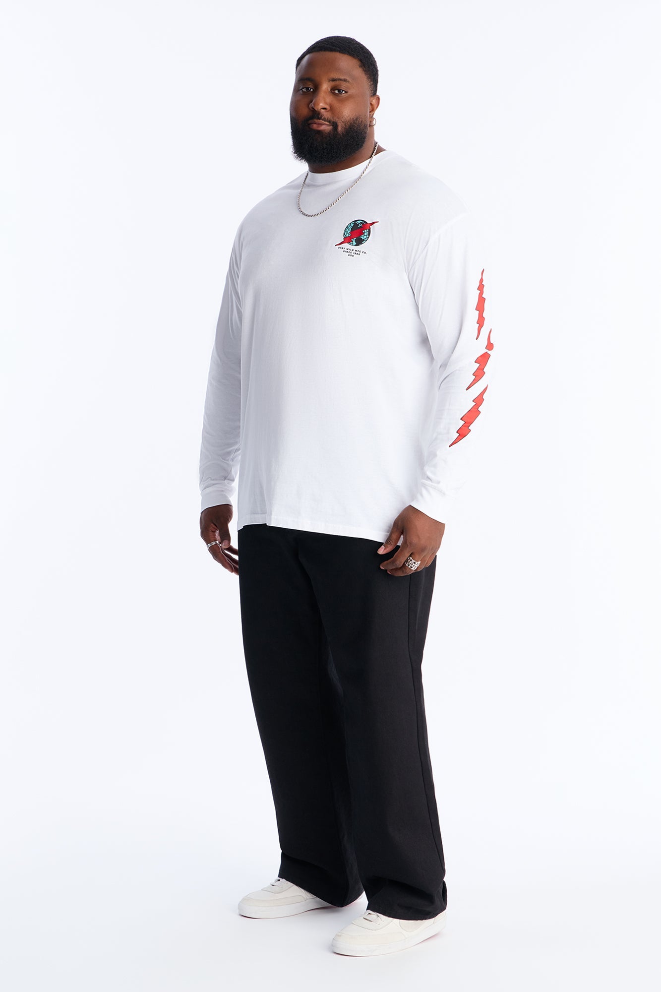 Wild Ones Never Die Long Sleeve Tee - White