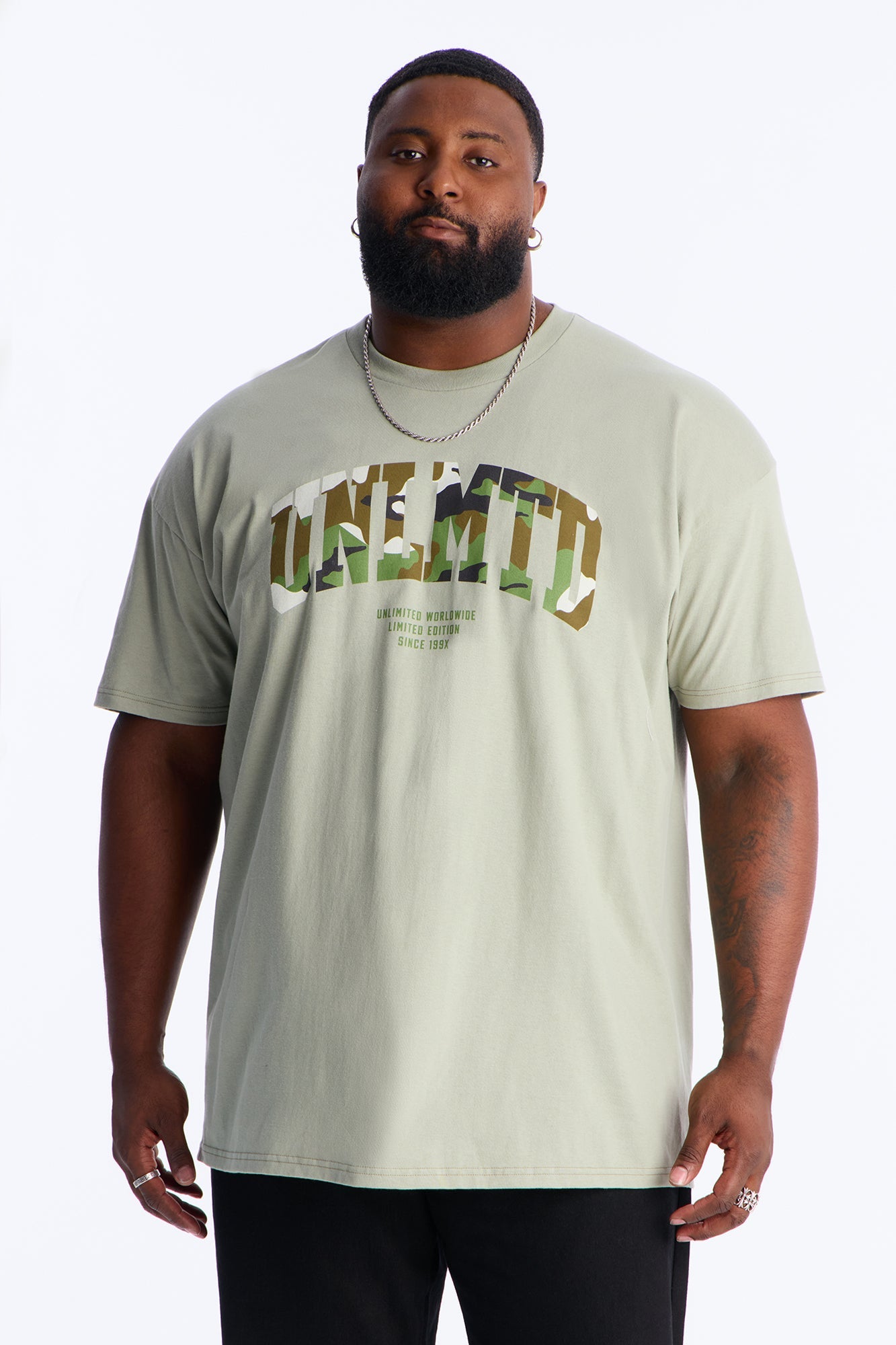 Unlimited Camo Short Sleeve Tee - Sage