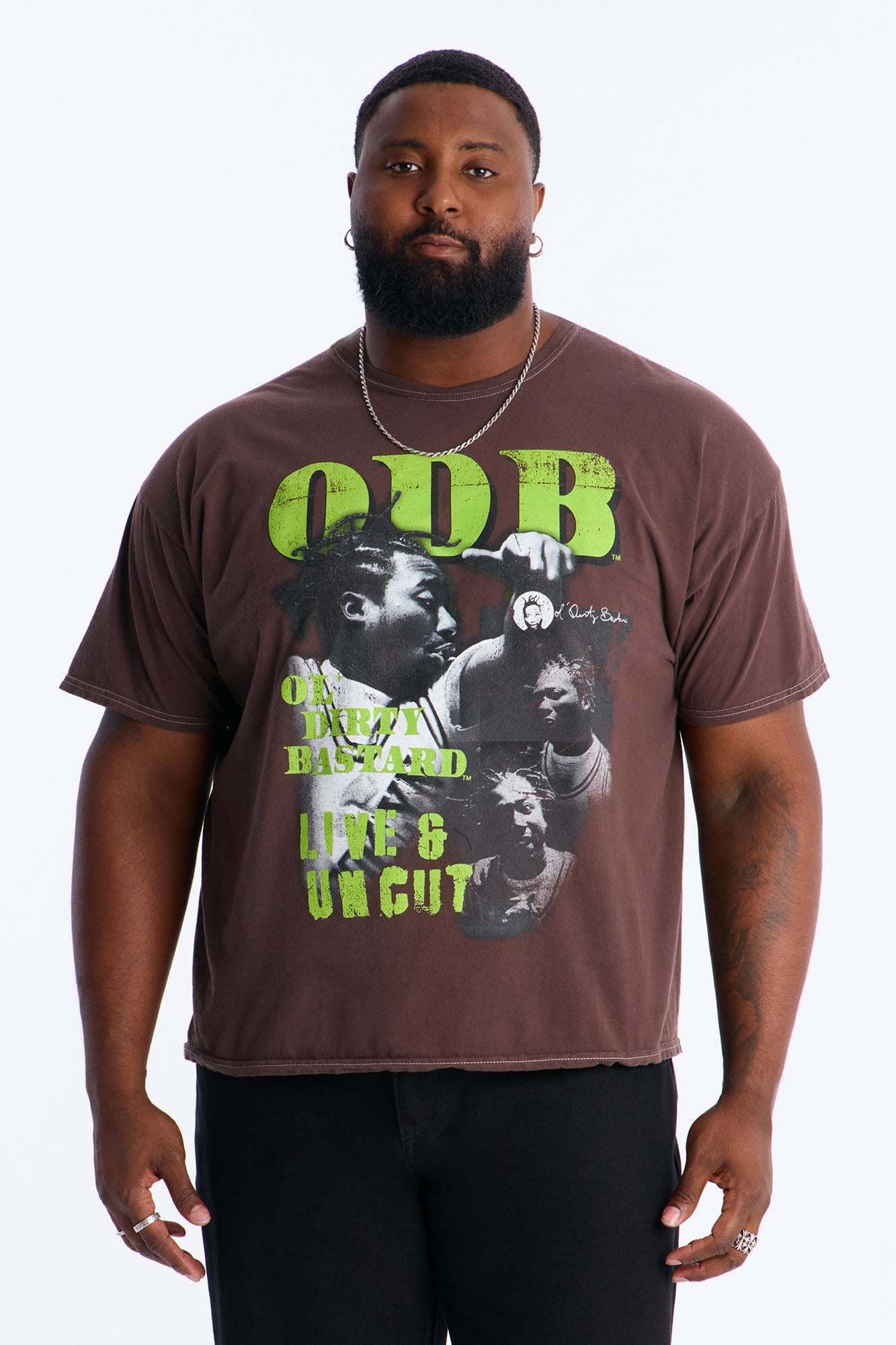 ODB Live And Uncut Short Sleeve Tee - Brown