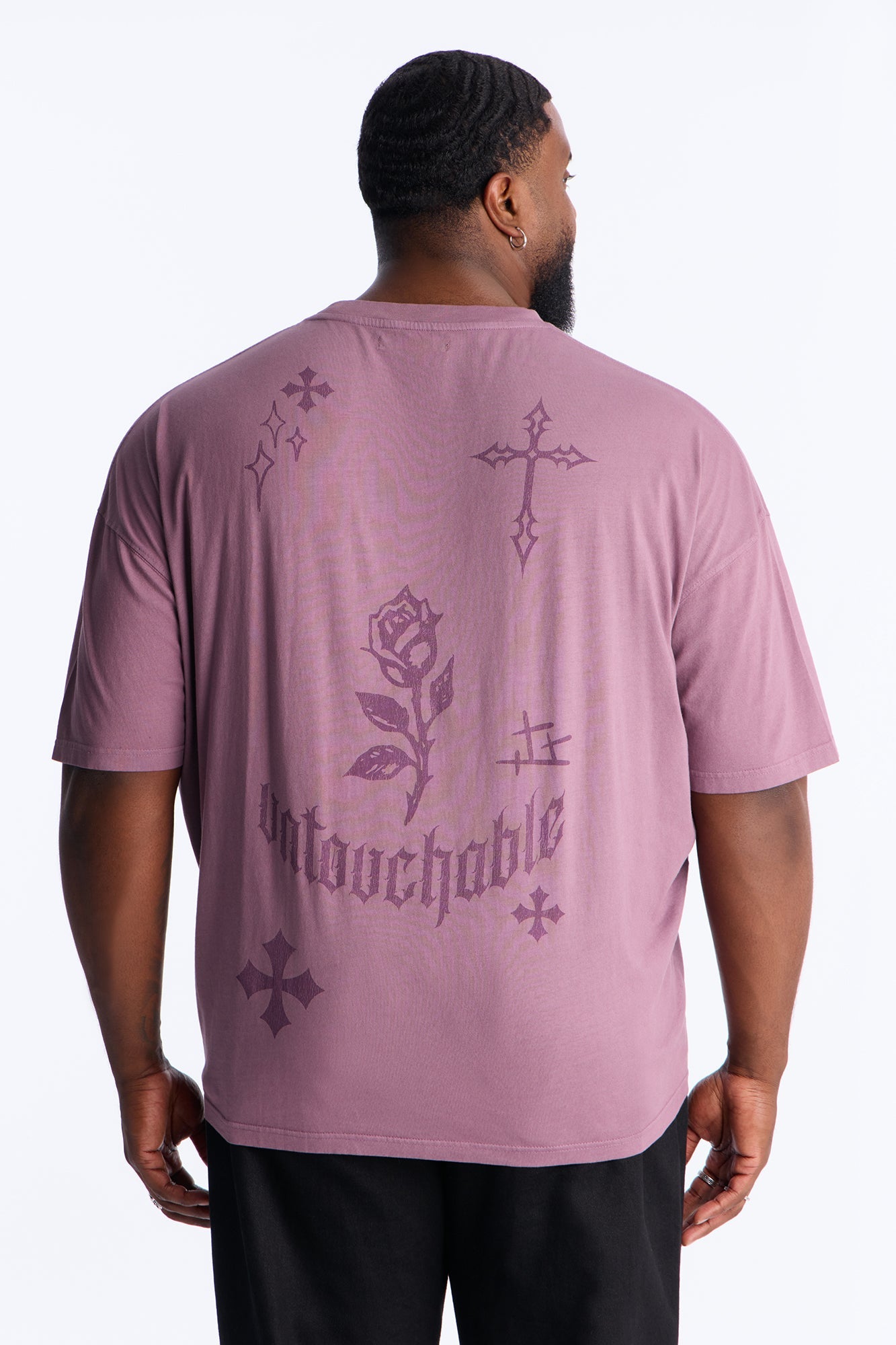 Relentless Untouchable Oversized Short Sleeve Tee - Purple