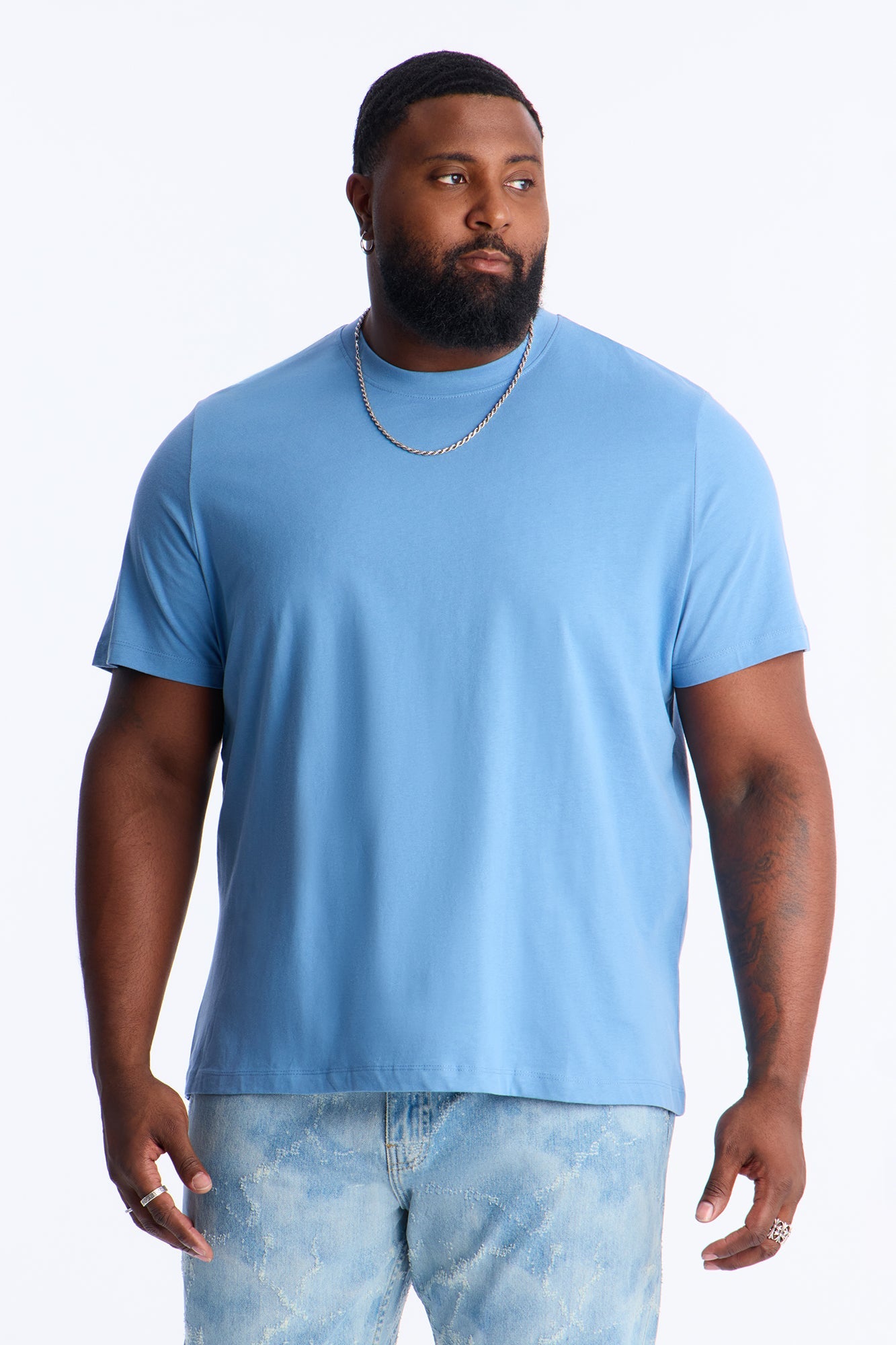Classic Lightweight Tee - Slate Blue