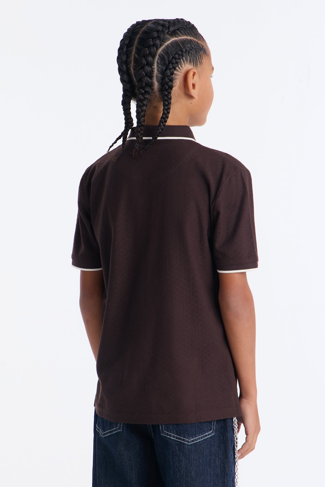 Mini Keep On Rolling Short Sleeve Polo - Brown
