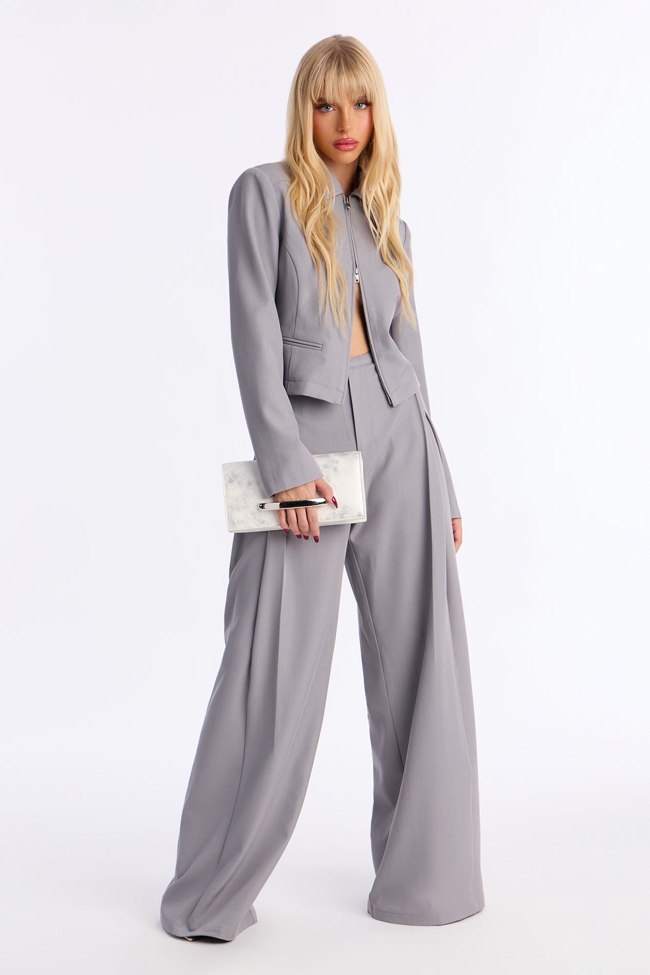 Claremont Double Zip Jacket - Grey