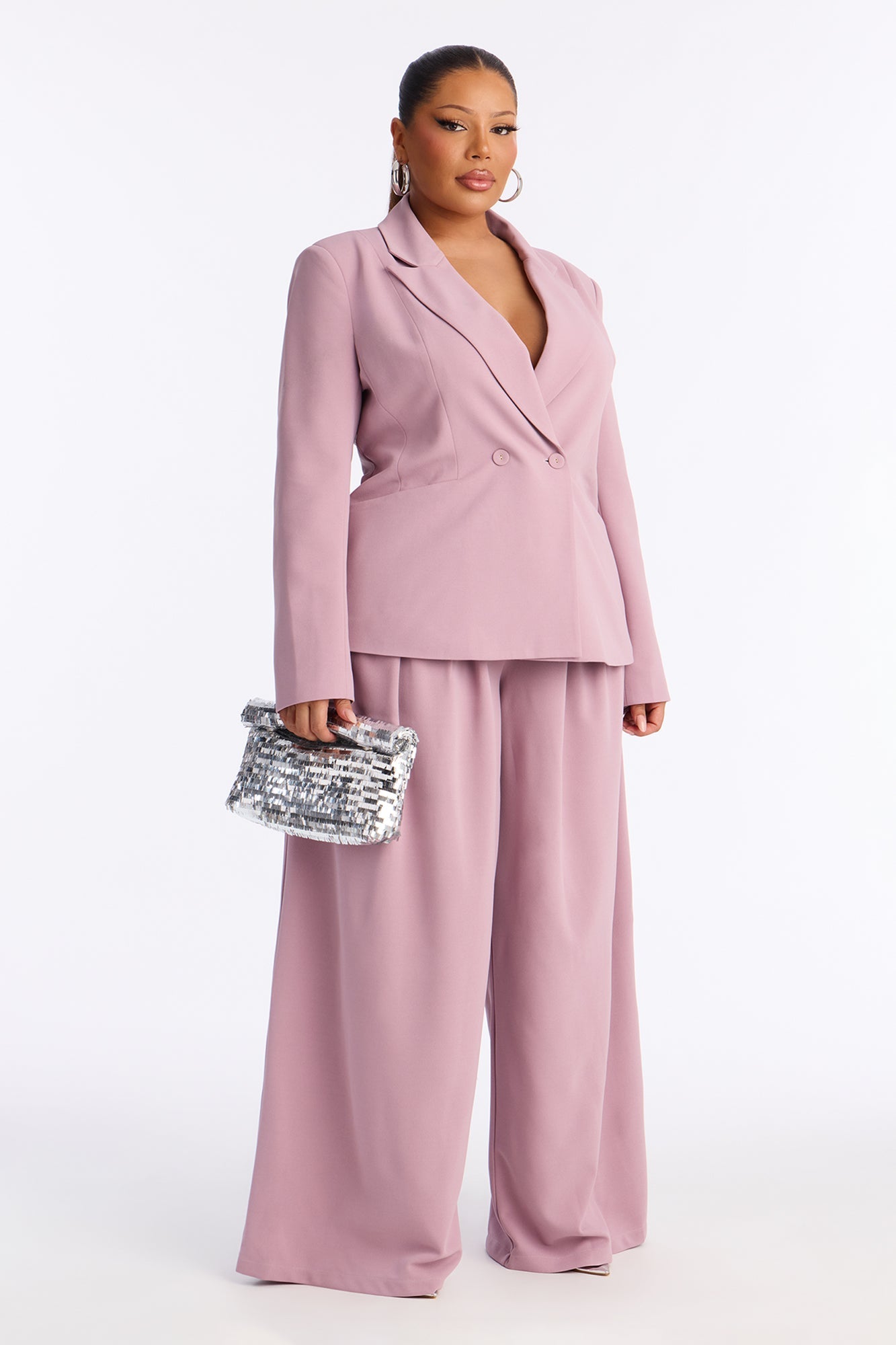 Charlie Fitted Blazer - Violet