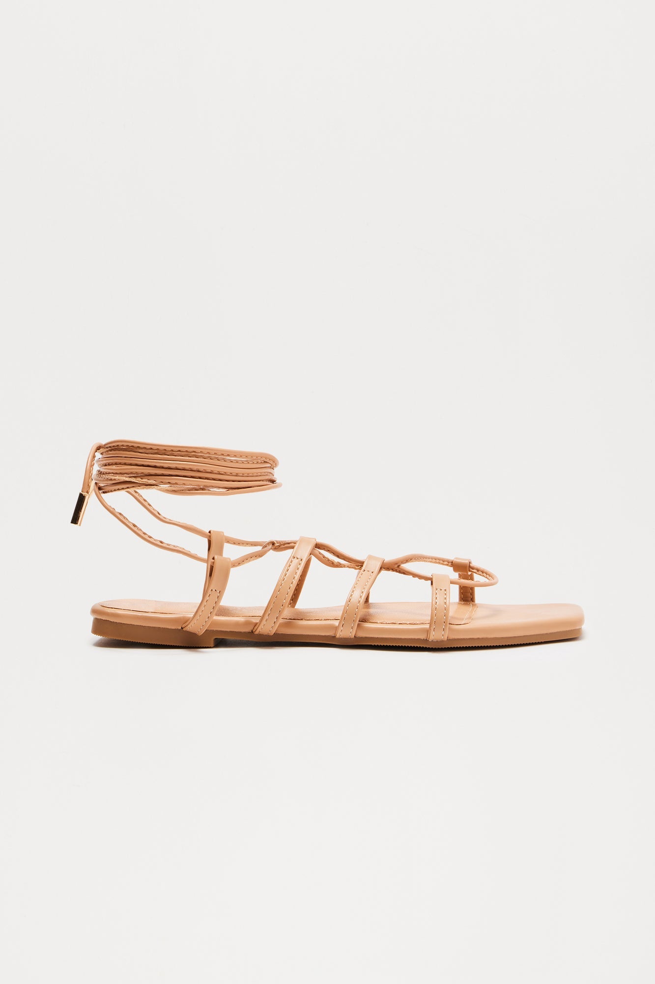 Lyle Wrap Up Sandals - Camel
