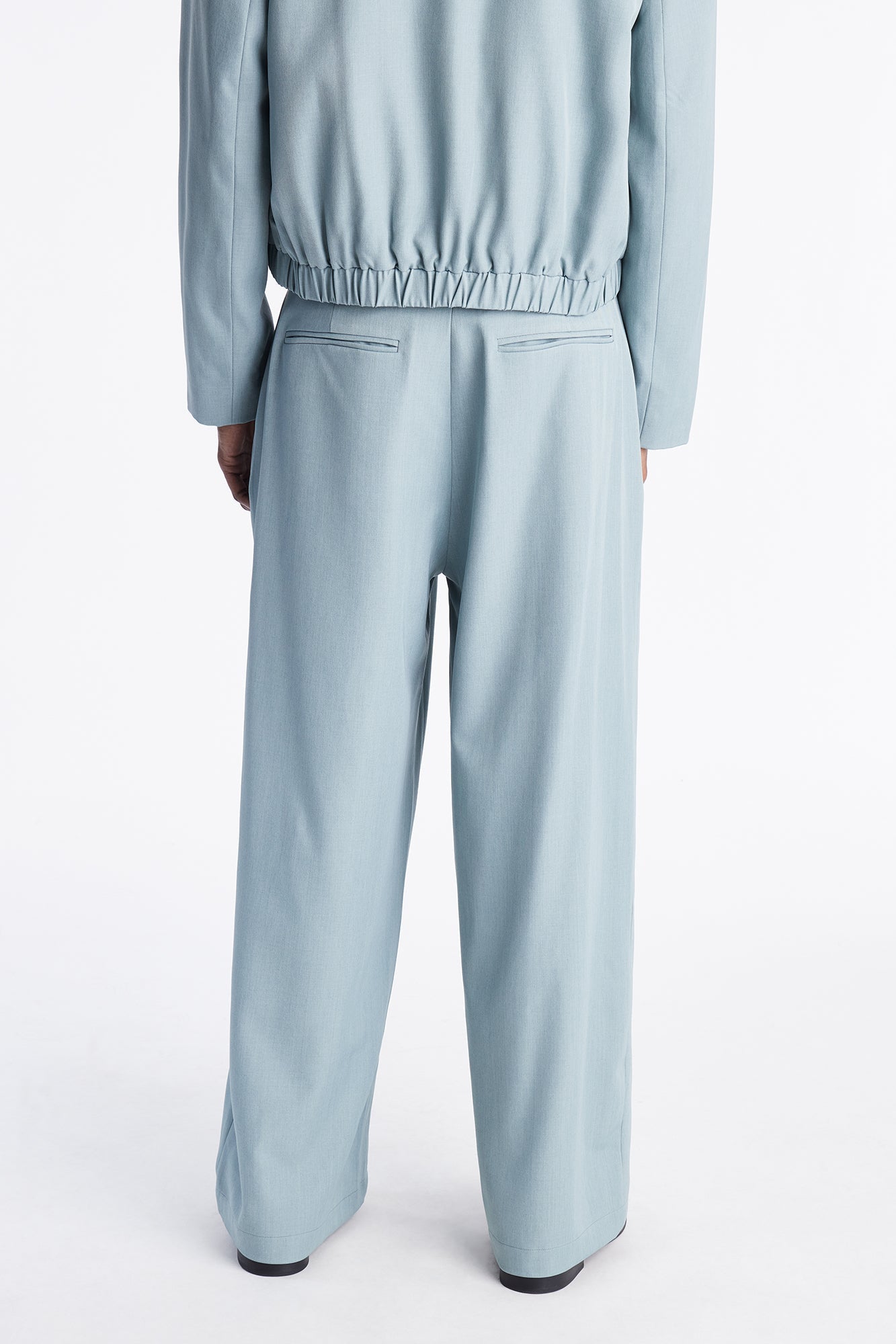 Strikeout Pleated Trouser - Blue