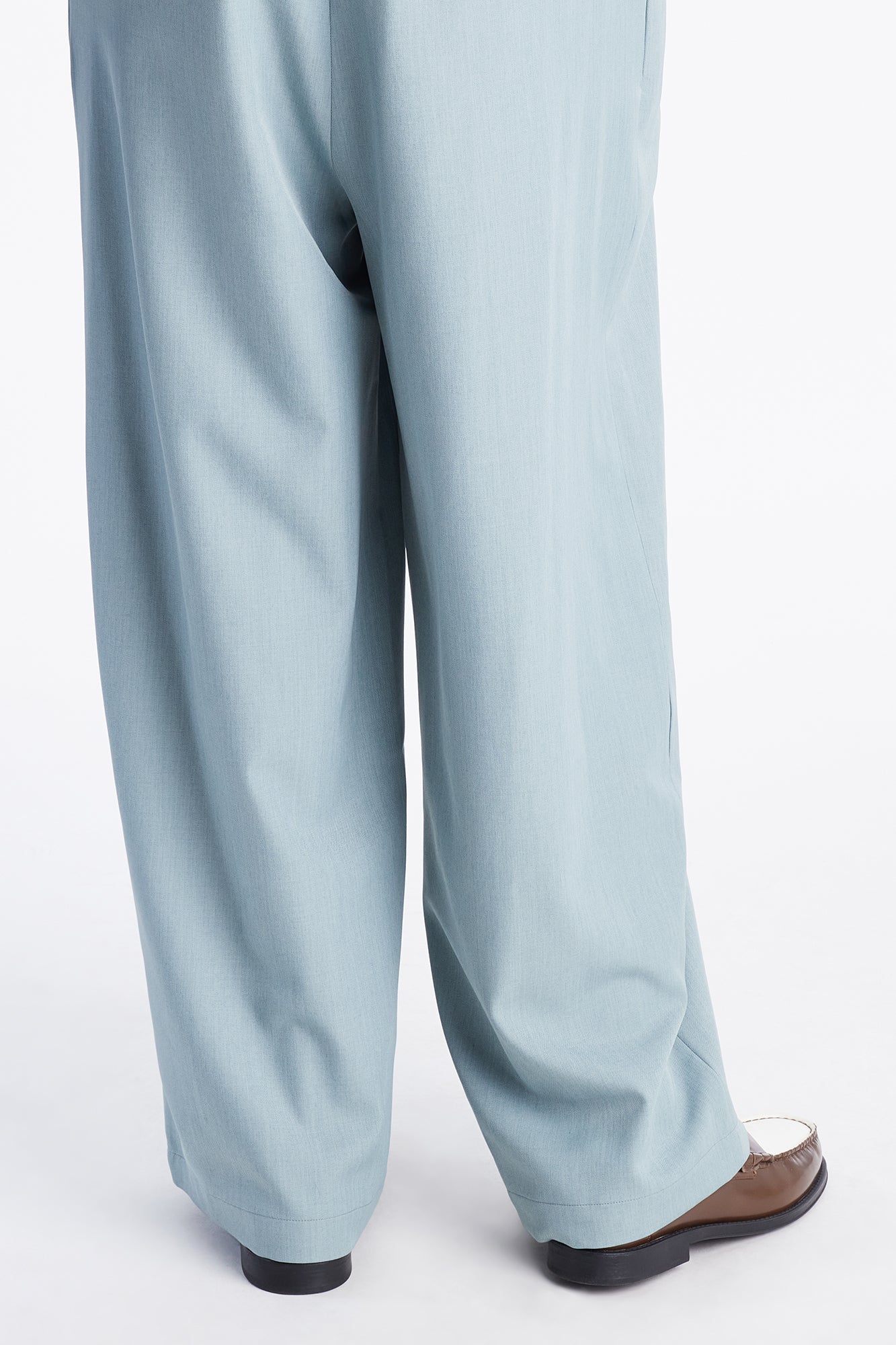 Strikeout Pleated Trouser - Blue