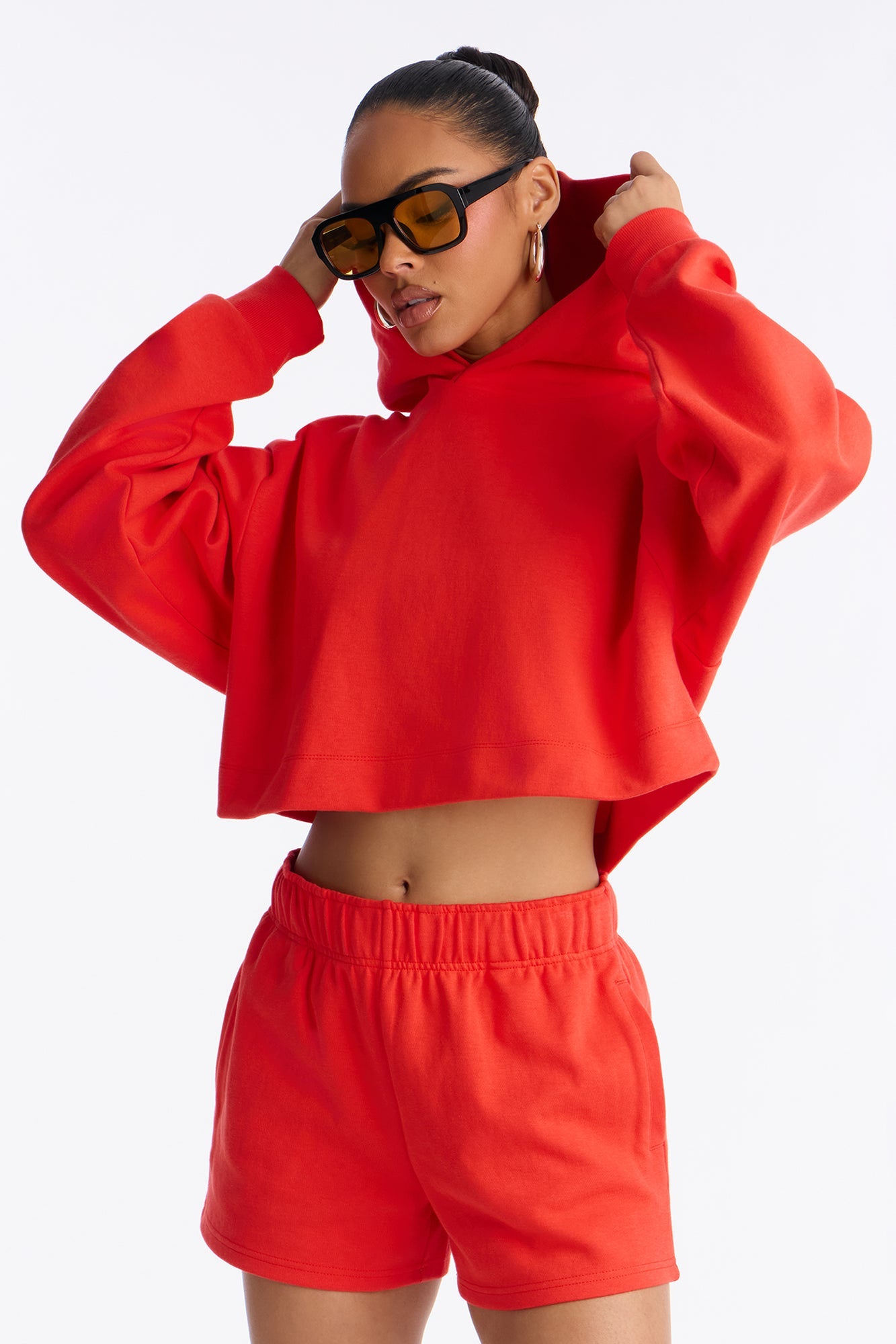 Kenya Sweatshirt Hoodie - Tomato Red
