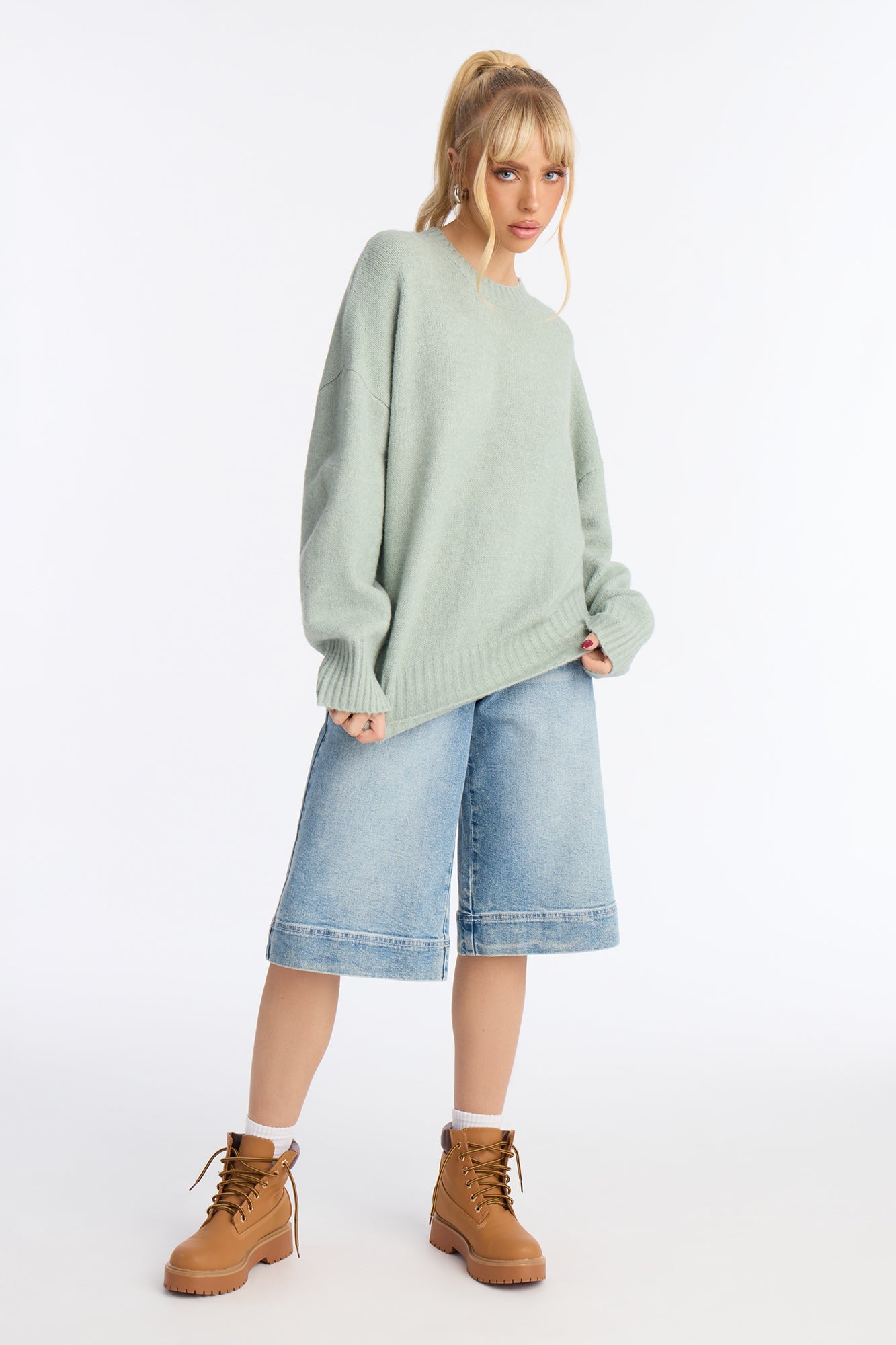 On Wednesdays Pullover Sweater - Sage