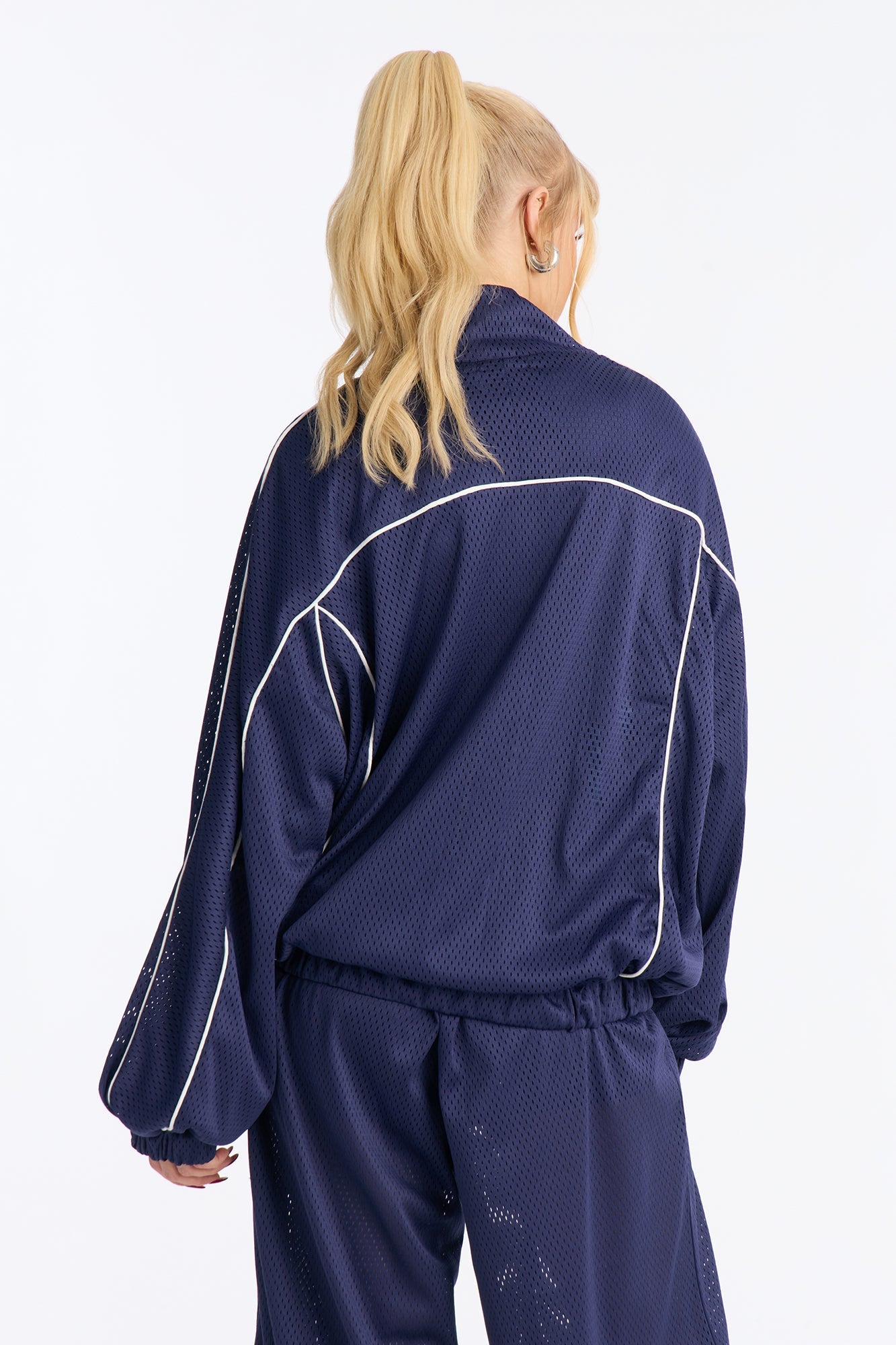 Milianna Sweatshirt Zip Up - Navy