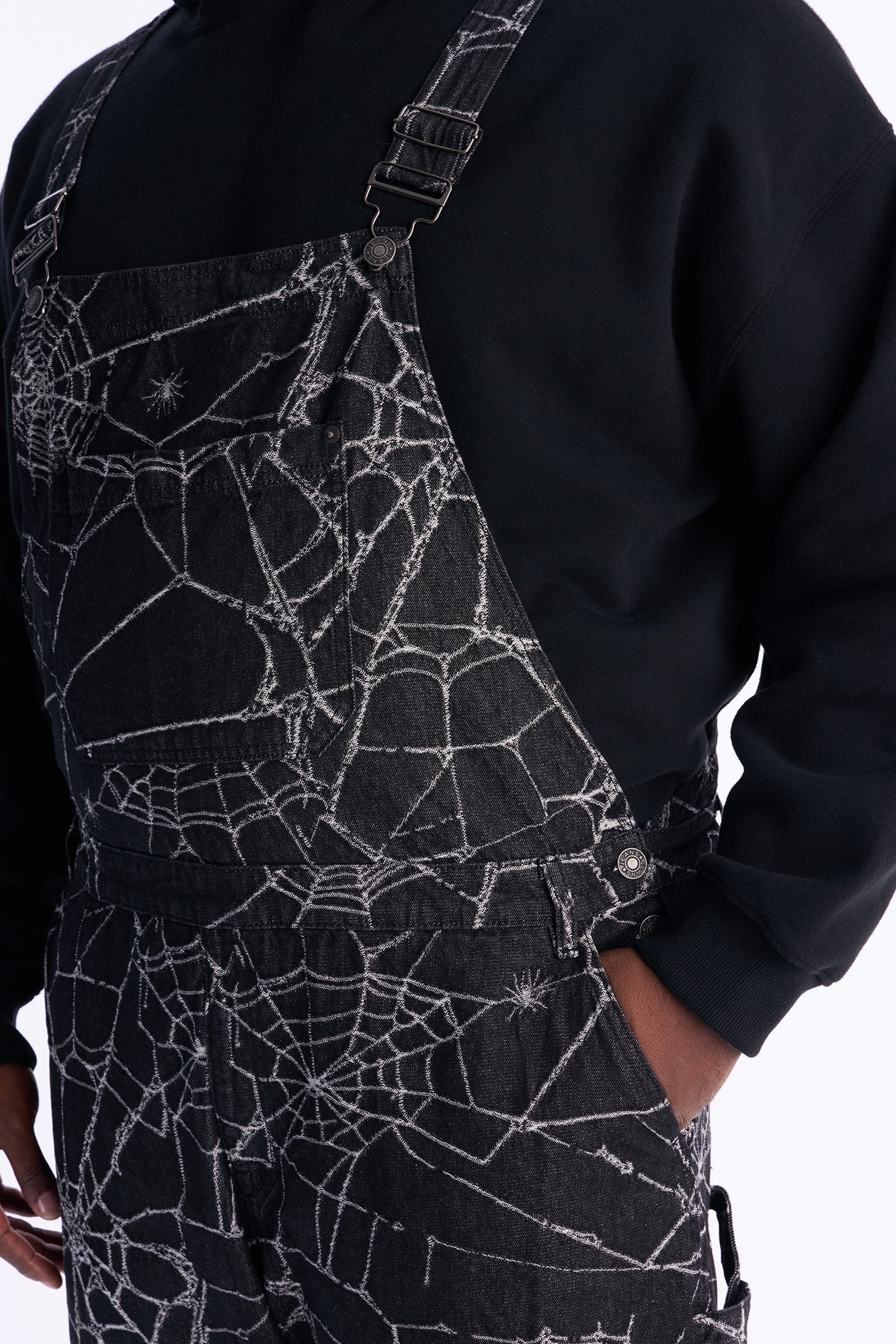 Widow Stitch Jacquard Overall - Black
