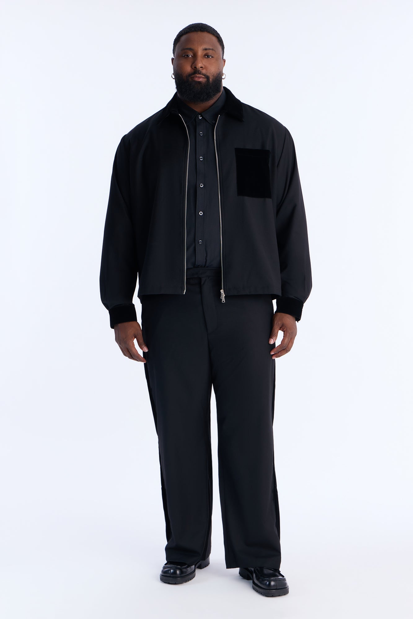 Serrano Midnight Zip-Up - Black