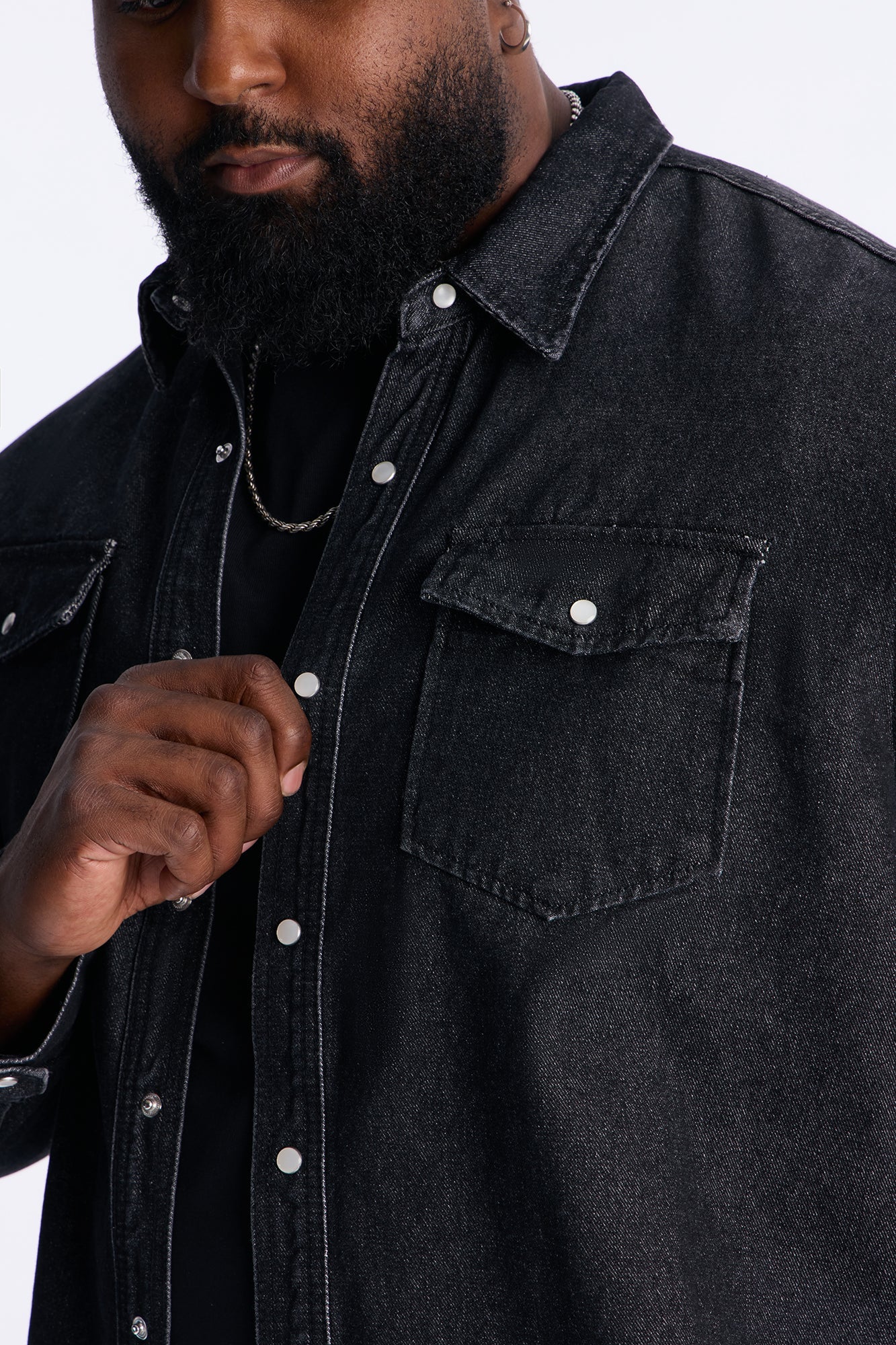 Rodeo Denim Button Up Shirt - Black Wash