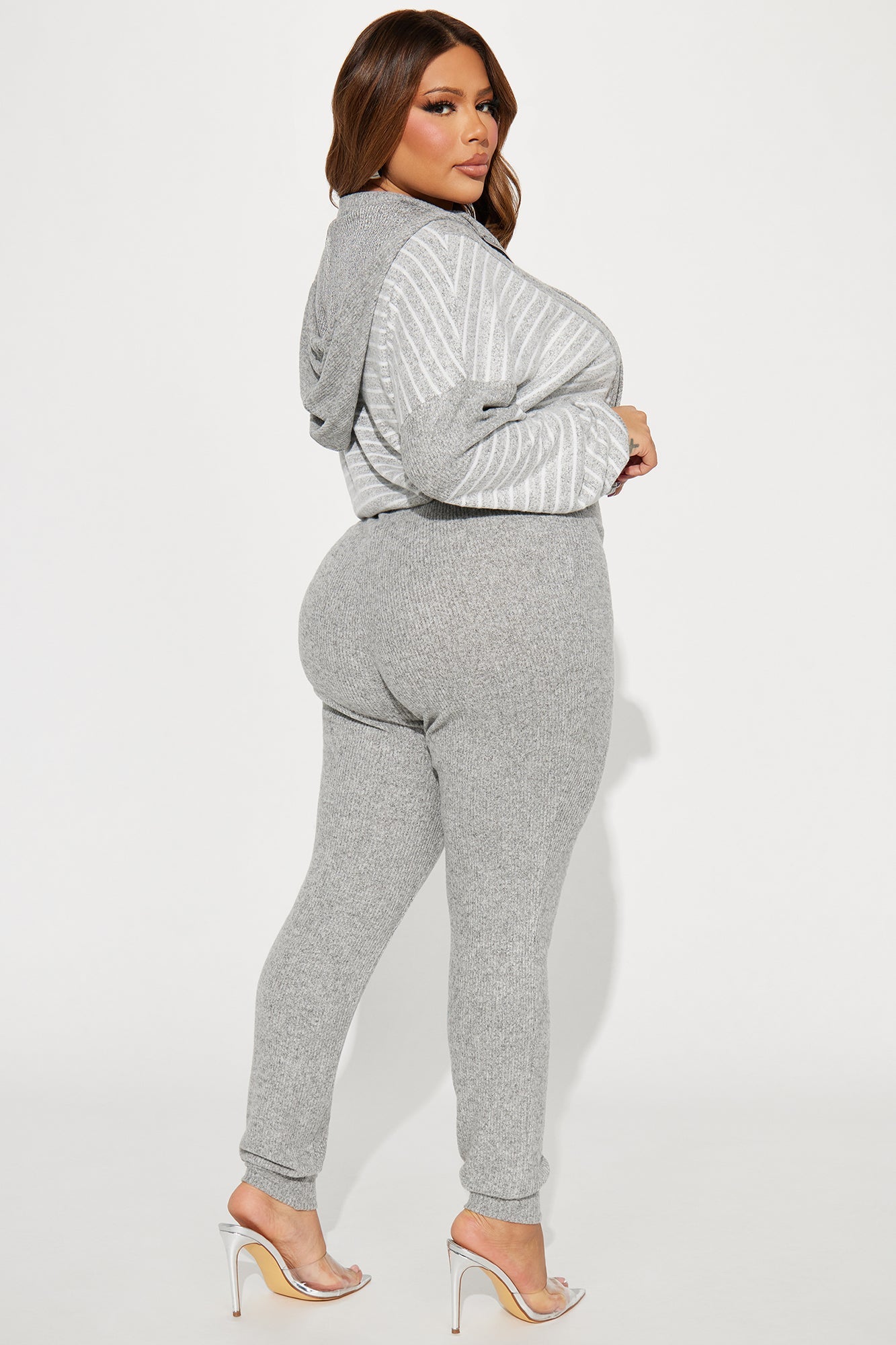 Chill Day Off Jumpsuit - Heather Grey