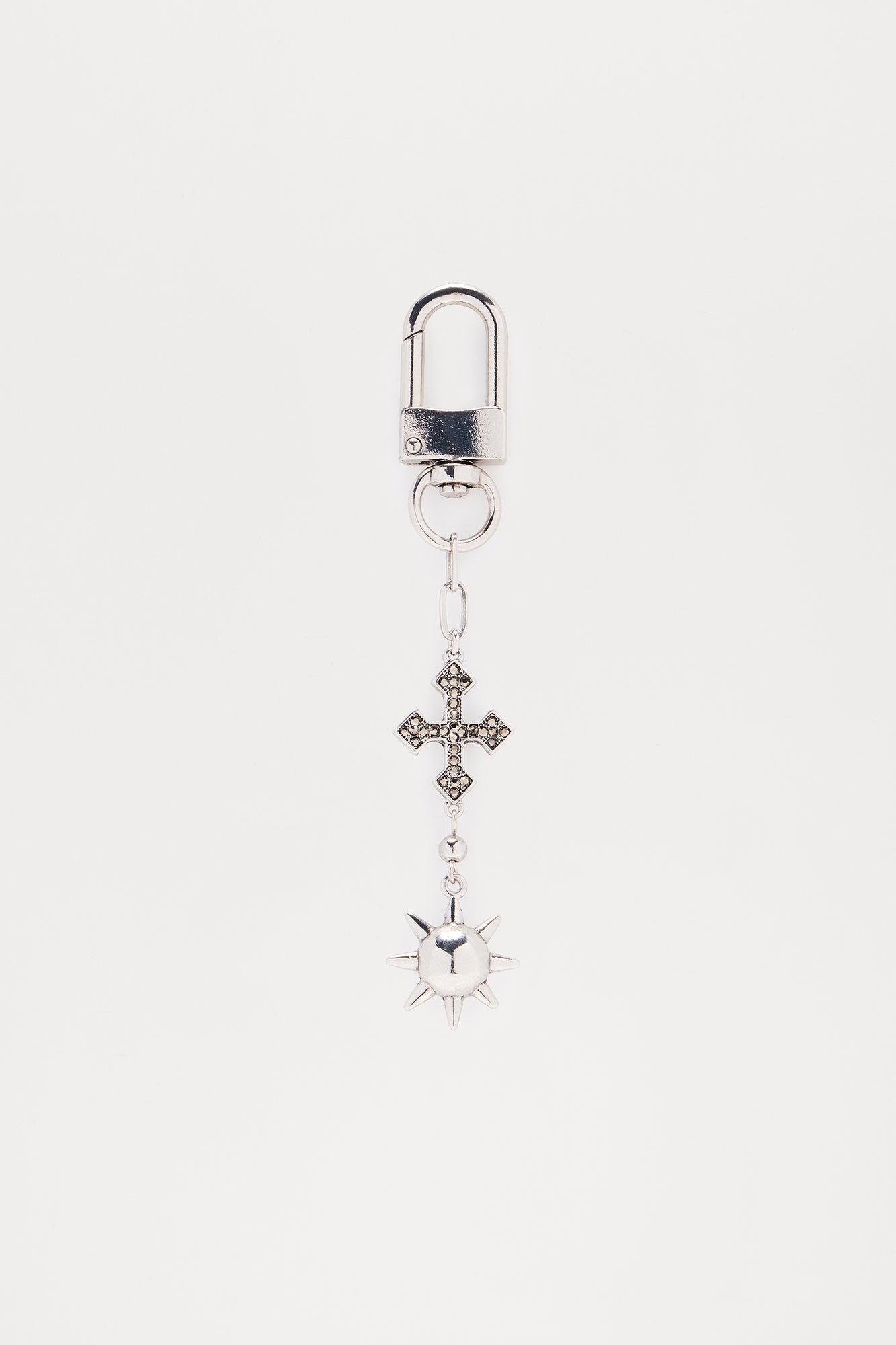 Swoon Spiked Keychain - Silver