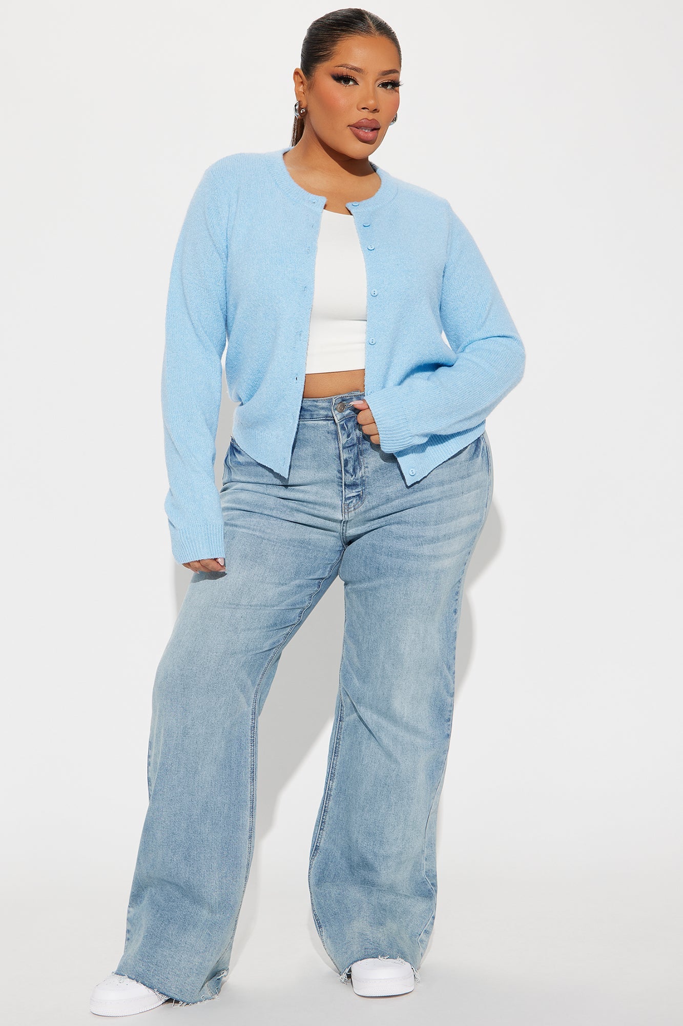 Simple Life Cardigan - Blue
