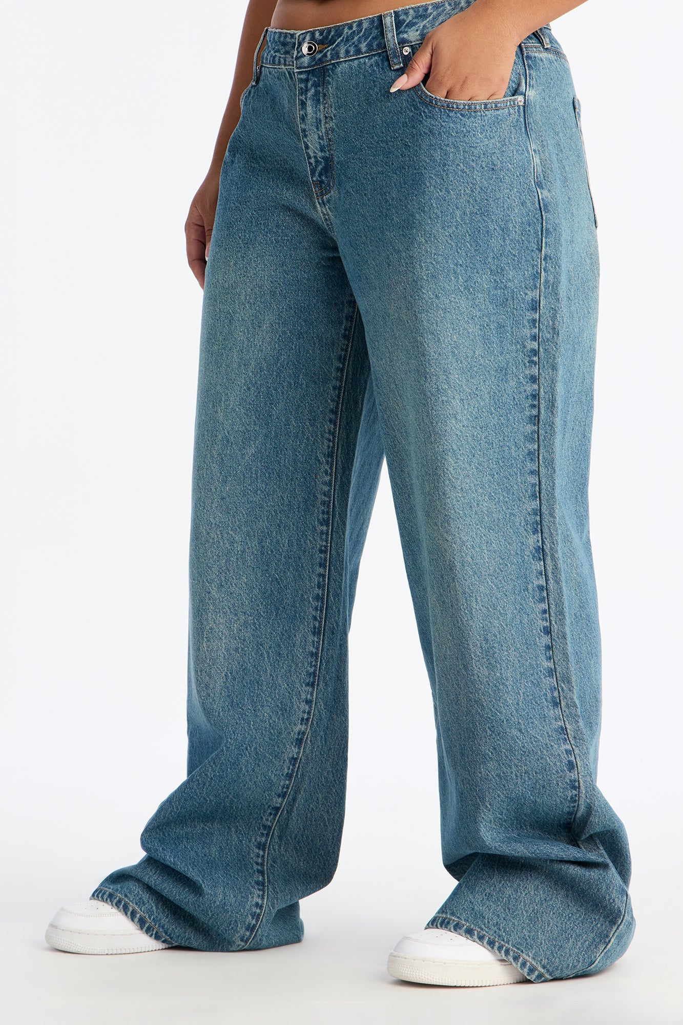 Tall Westside Low Rise Wide Leg Jean - Vintage Wash