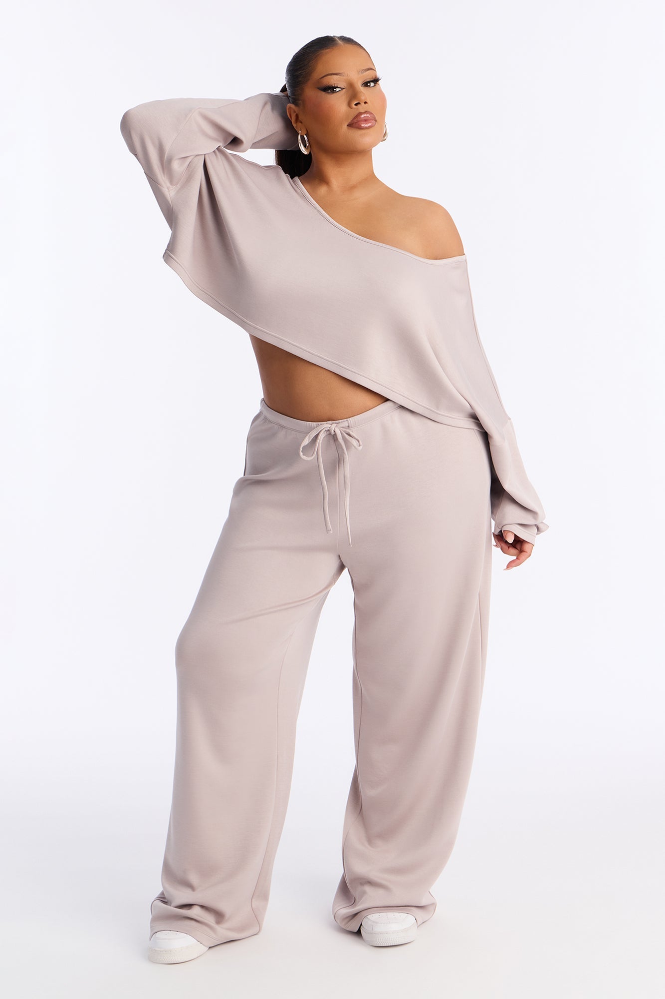 Match My Vibe Modal Lounge Pant - Stone