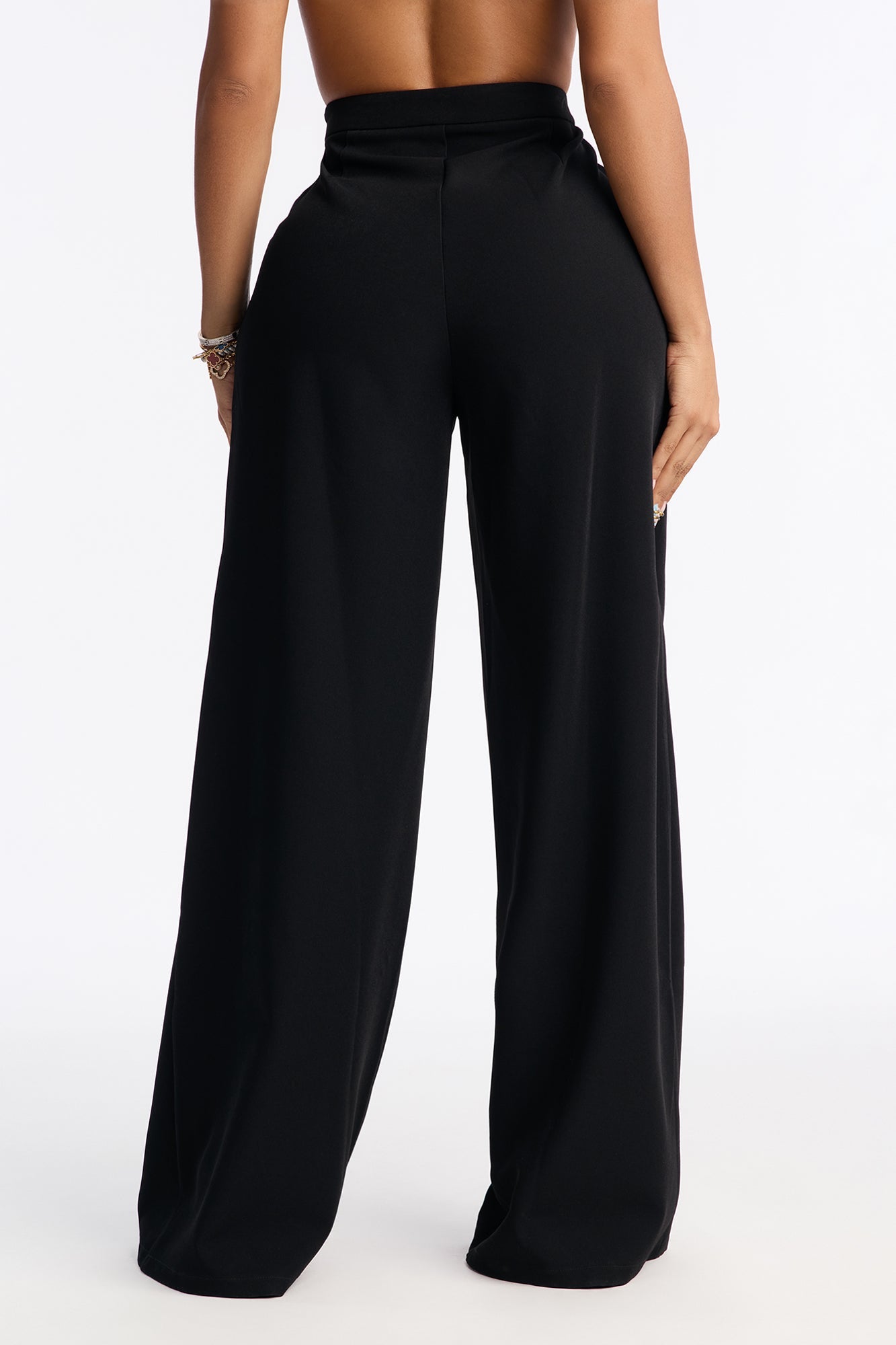Independent Woman Wide Leg Trouser - Black