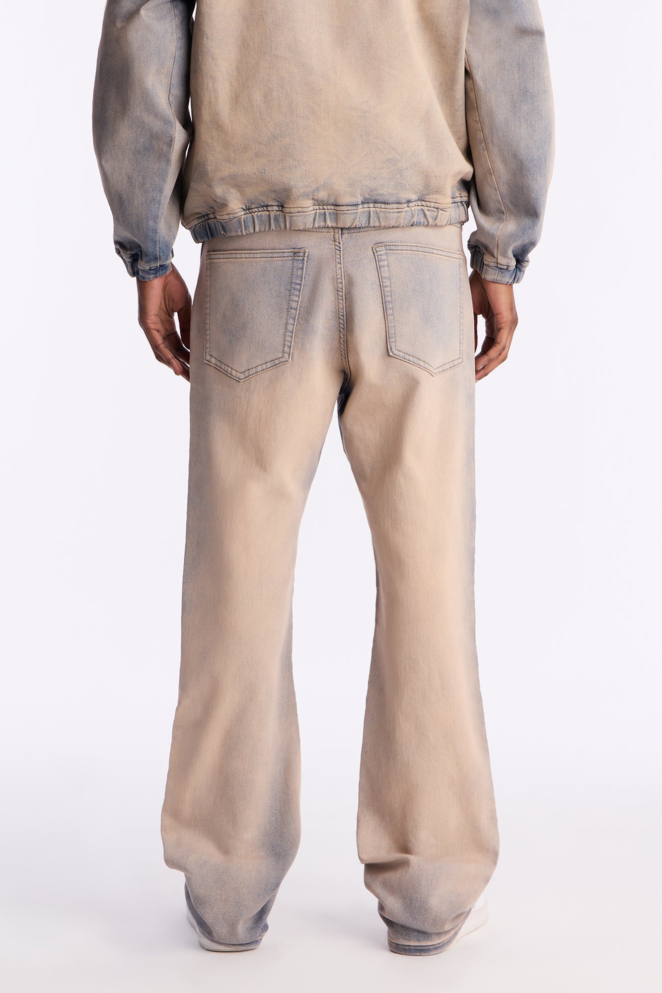 Stacked Skinny Flare Sun Damage Nova Stretch Jean - Vintage Wash