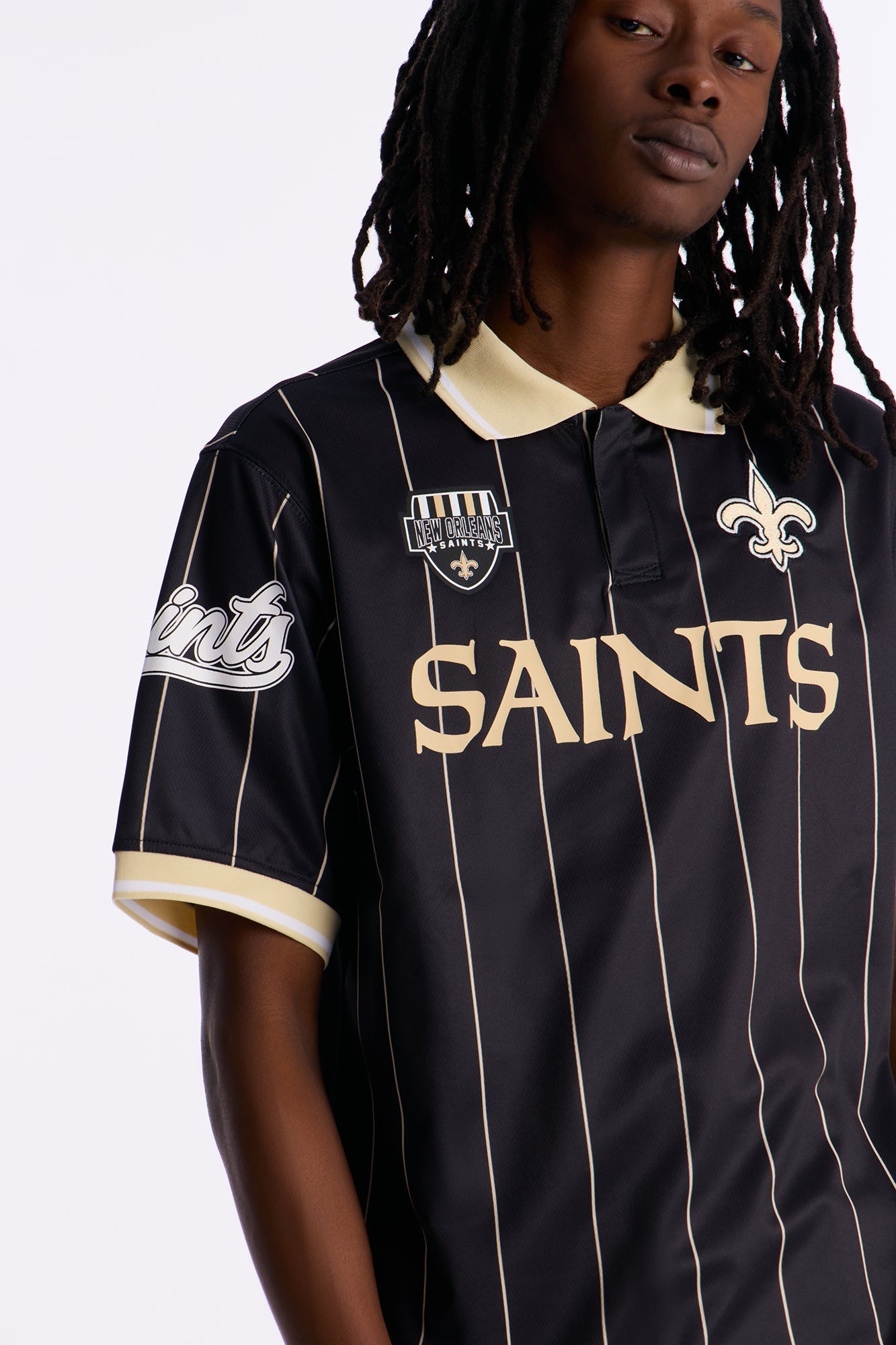 Saints Soccer Polo - Black