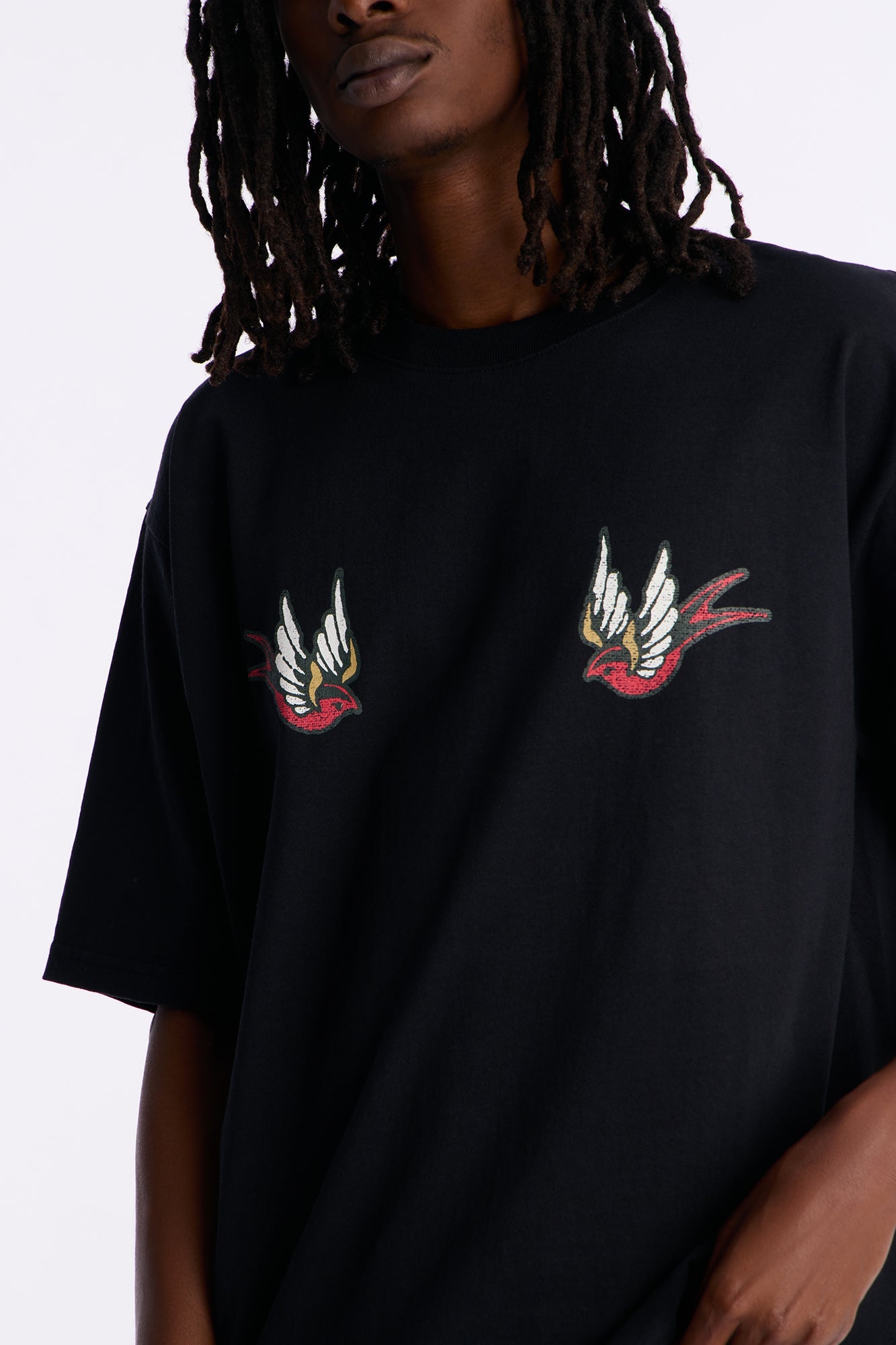 Freedom Flyer Boxy Short Sleeve Tee - Black