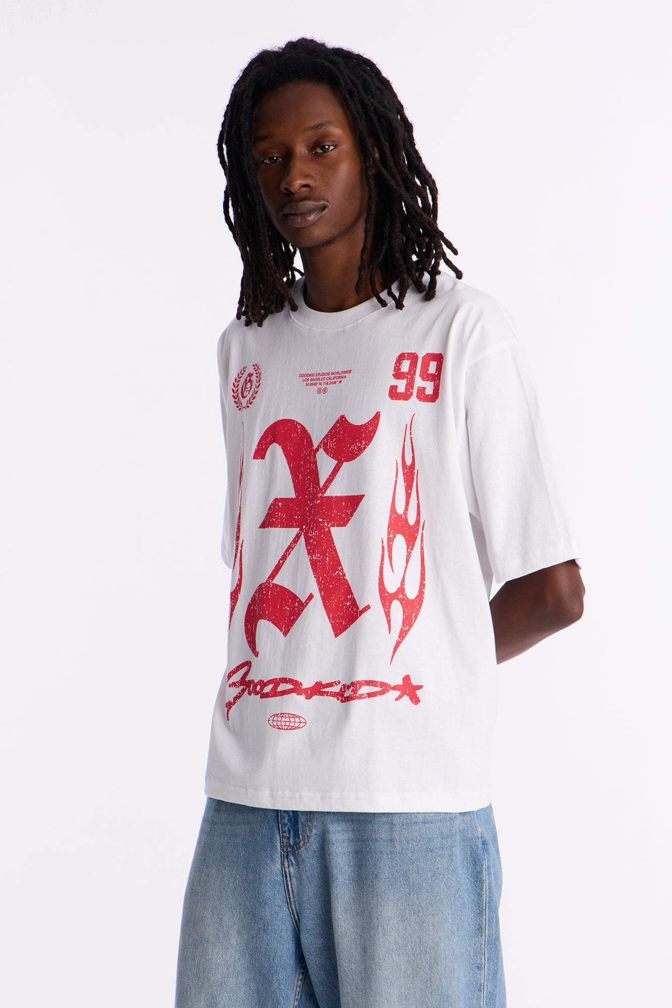 Goodkid Boxy Short Sleeve Tee - White