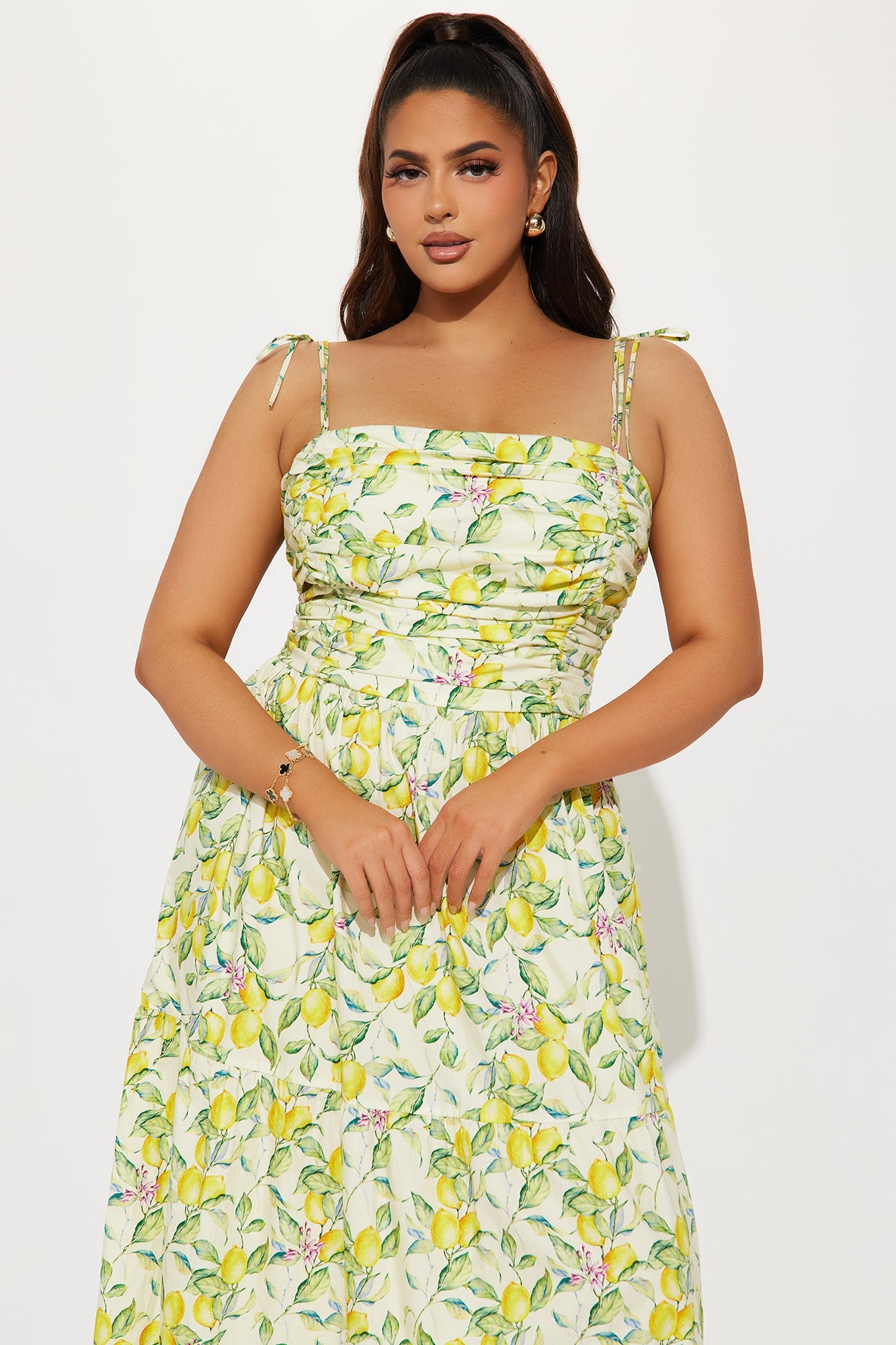 Life Gives You Lemons Maxi Dress - Yellow/combo