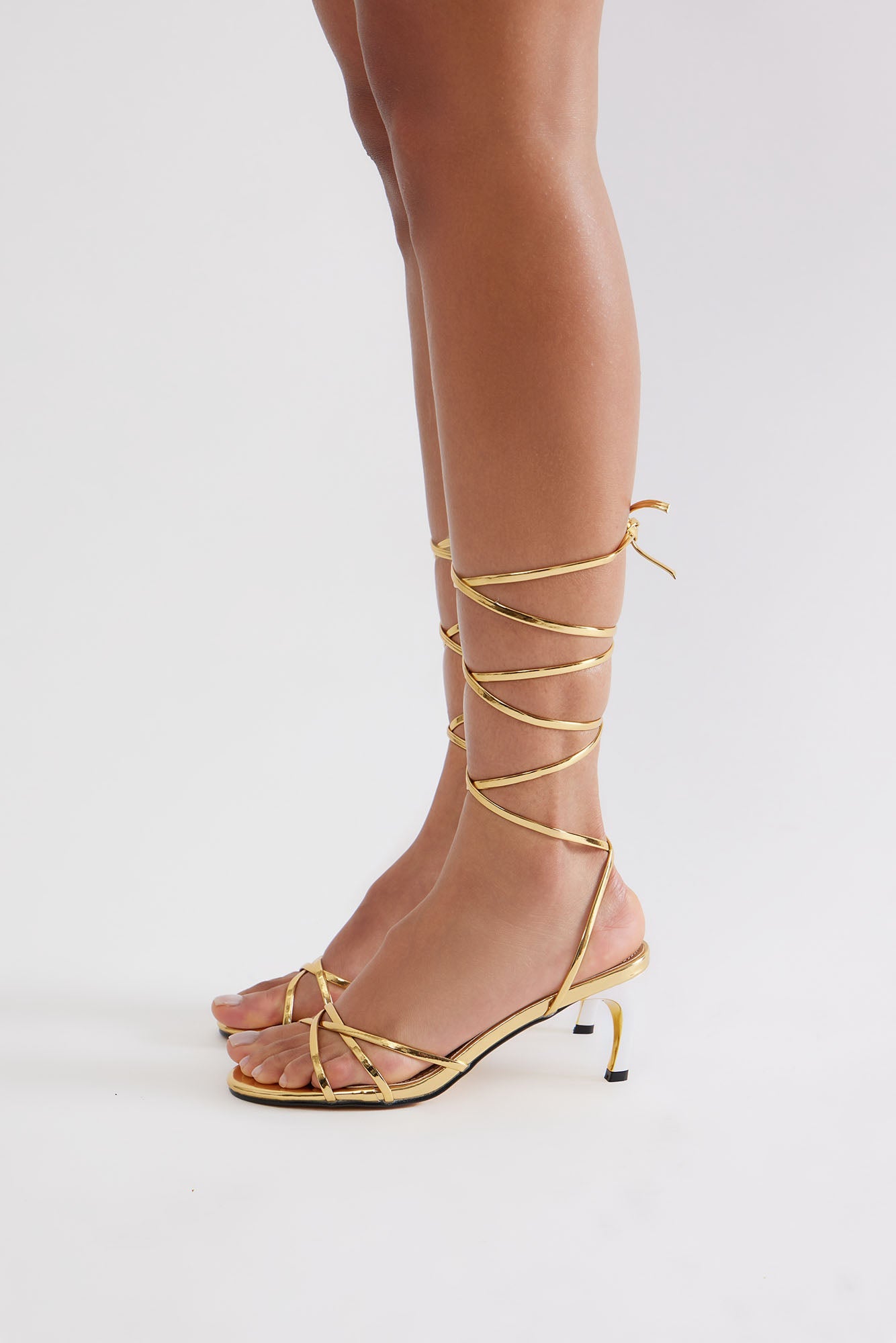 Capricorn Wrap Up Heels - Gold