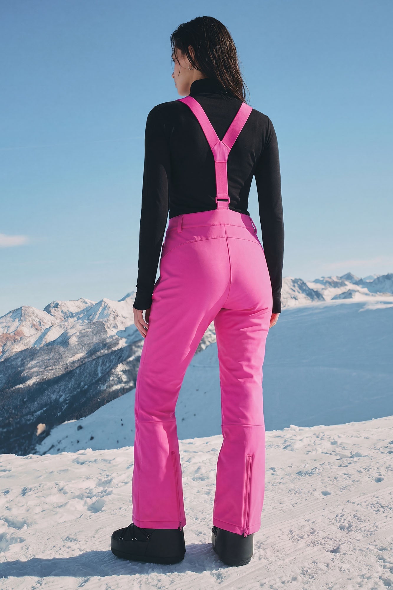 Hit The Summit Ski Overall Pants - Fuchsia