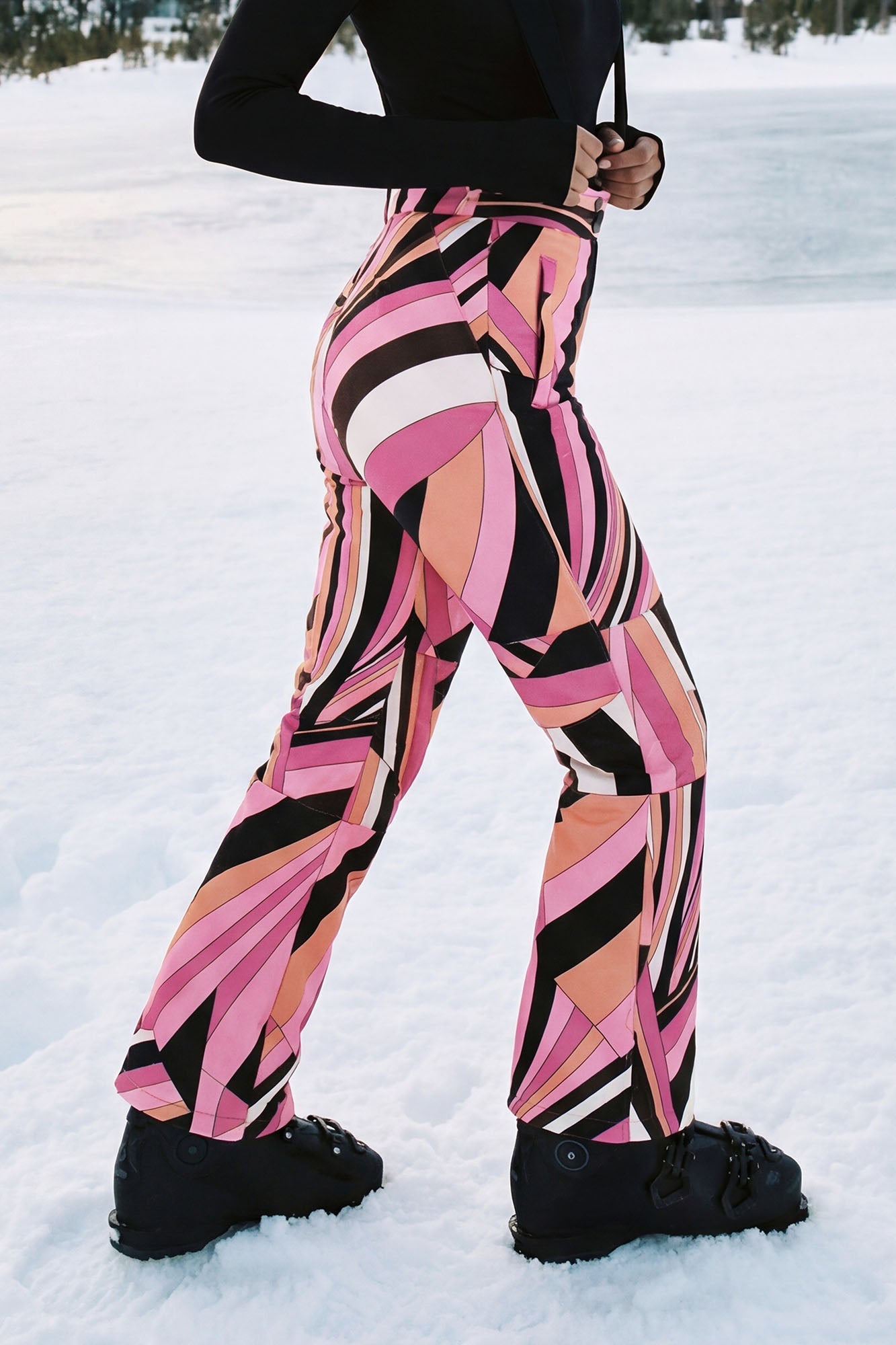 Hit The Summit Ski Overall Pants - Pink/combo